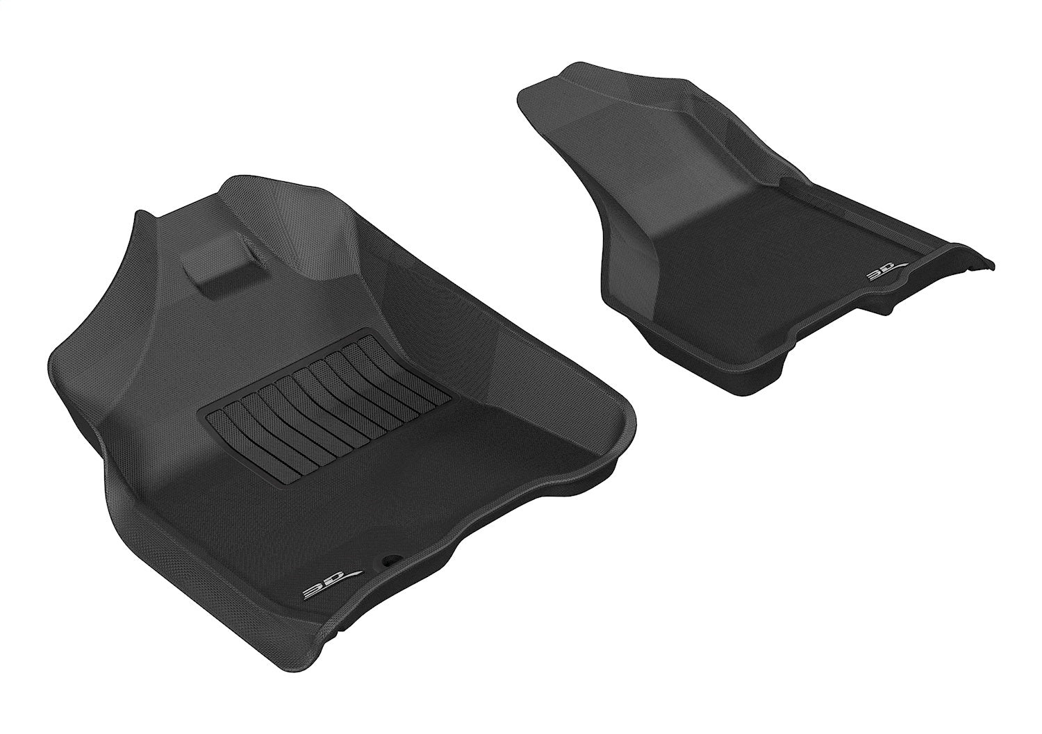 3D MAXpider L1DG01711509 KAGU Floor Mat; Black; 2 pc.; Front; 3D MAXpider L1DG01711509