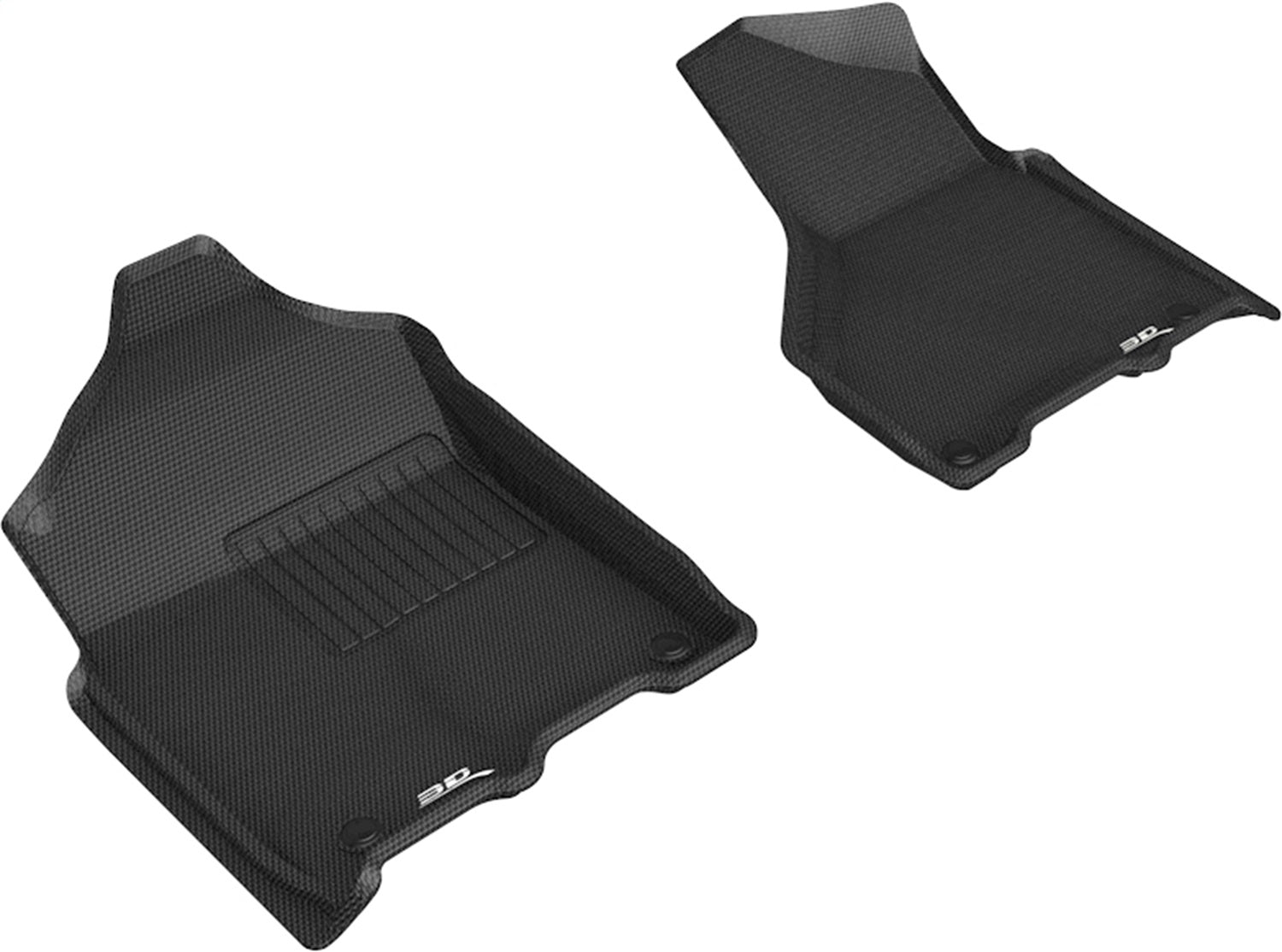 3D MAXpider L1DG03211509 KAGU Floor Mat; Black; 2 pc.; Front; 3D MAXpider L1DG03211509