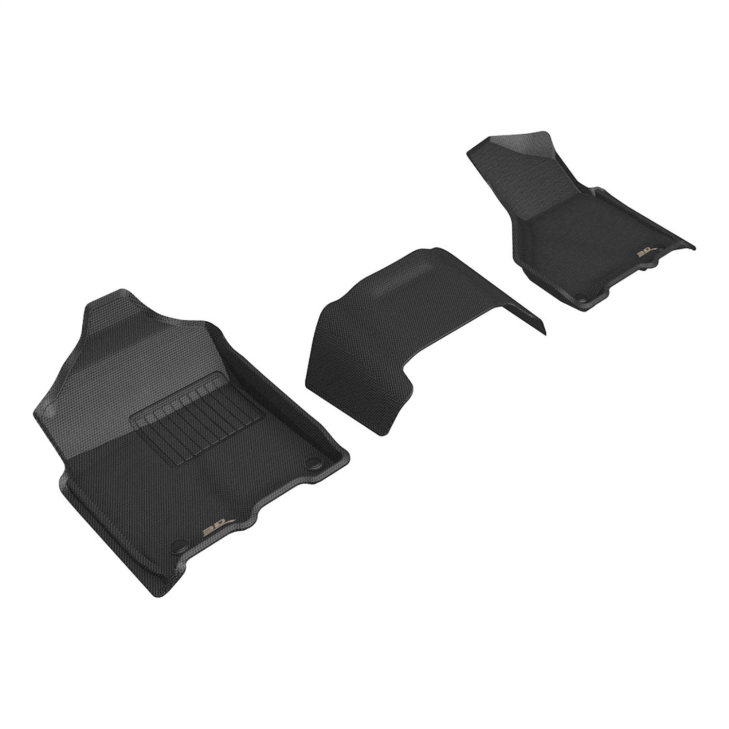 3D MAXpider L1DG03611509 KAGU Floor Mat; Black; 3 pc. Front Row; 3D MAXpider L1DG03611509