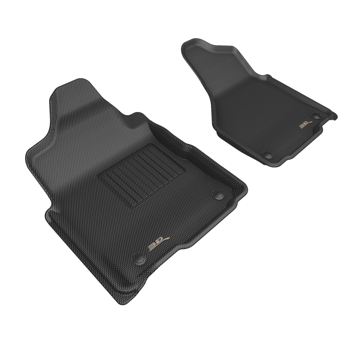 3D MAXpider L1DG04011509 KAGU Floor Mat; Black; 2 pc. Front Row; 3D MAXpider L1DG04011509