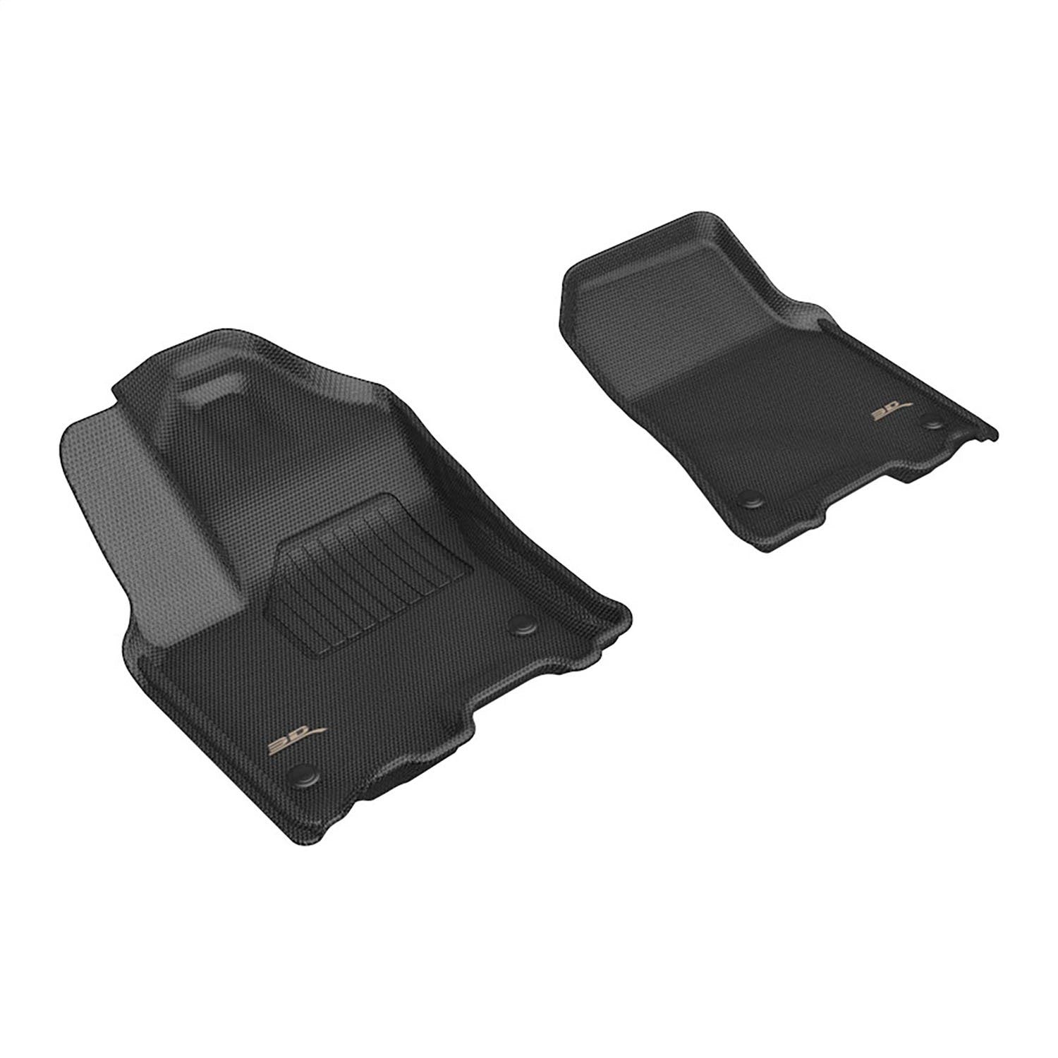 3D MAXpider L1DG04111509 KAGU Floor Mat; Black; 2 pc. Front Row; 3D MAXpider L1DG04111509