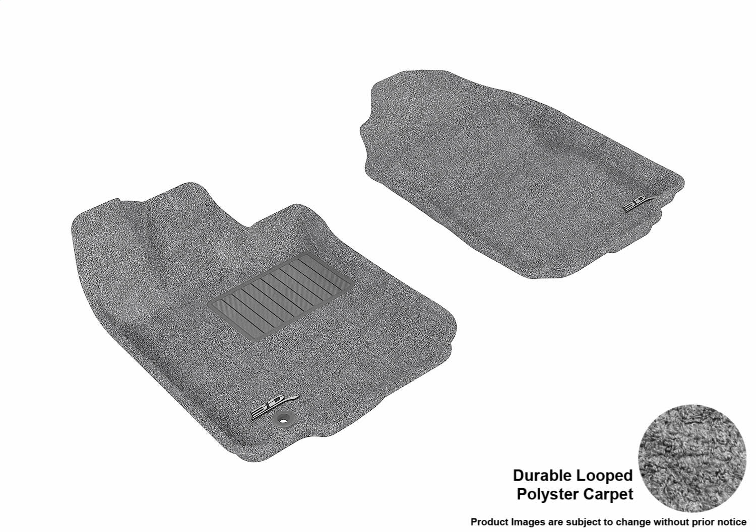 3D MAXpider L1FR01312201 CLASSIC Floor Mat; Gray; 2 pc.; Front; [Available While Supplies Last]; 3D MAXpider L1FR01312201