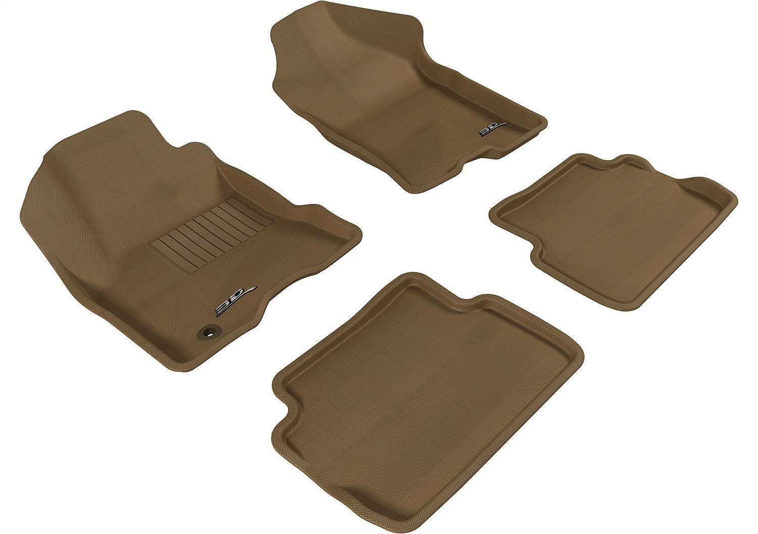 3D MAXpider L1FR01601502 KAGU Floor Mat; Tan; 4 pc.; Front and Rear; [Available While Supplies Last]; 3D MAXpider L1FR01601502