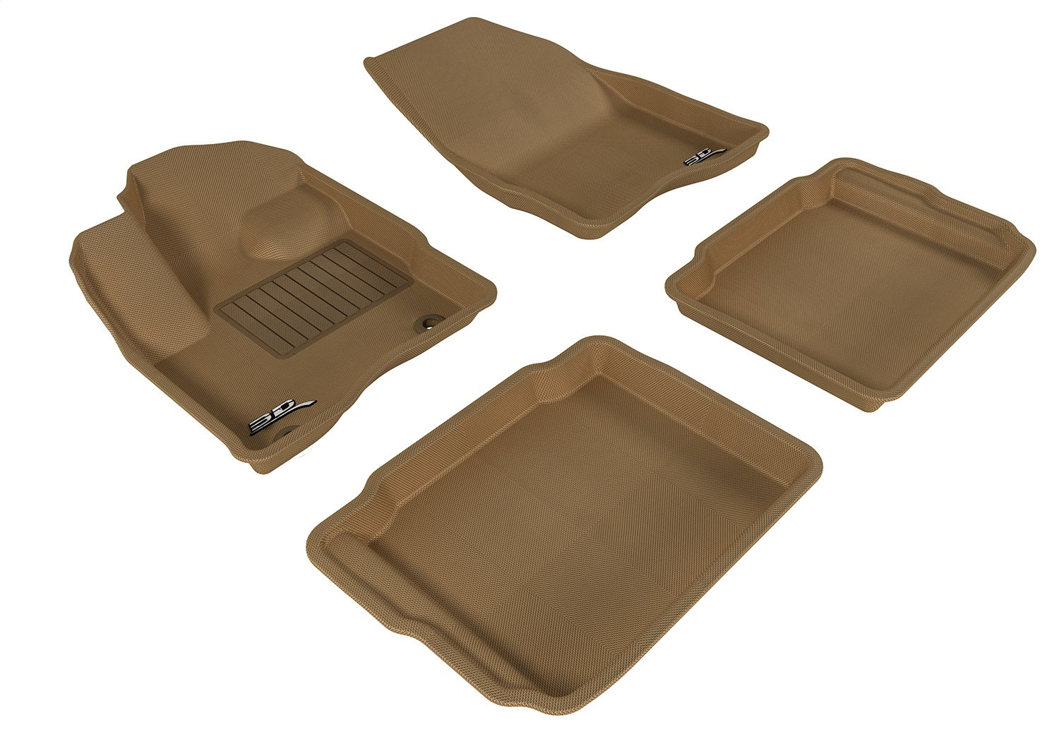 3D MAXpider L1FR01801502 KAGU Floor Mat; Tan; 4 pc.; Front and Rear; [Available While Supplies Last]; 3D MAXpider L1FR01801502