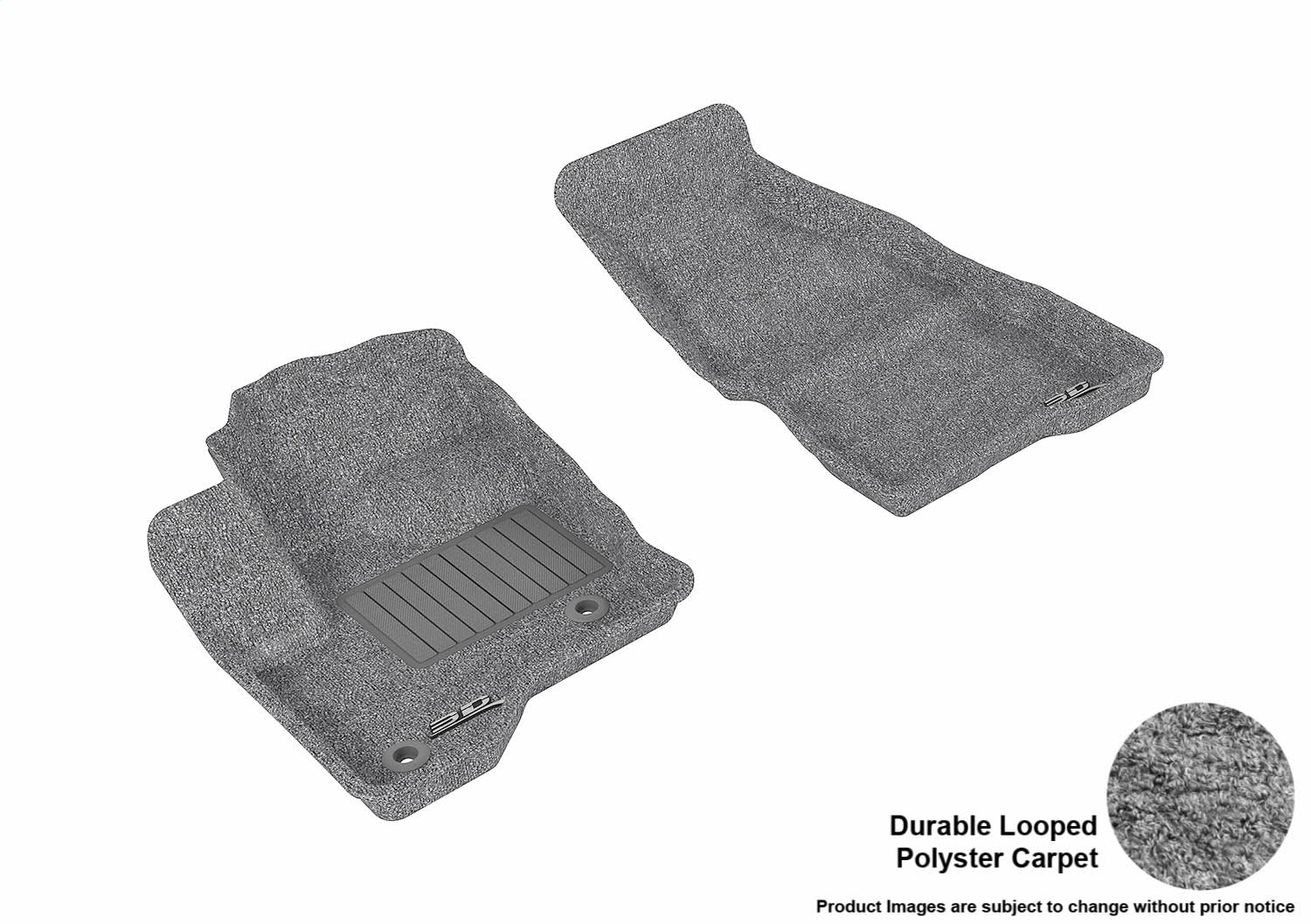 3D MAXpider L1FR02112201 CLASSIC Floor Mat; Gray; 2 pc.; Front; [Available While Supplies Last]; 3D MAXpider L1FR02112201