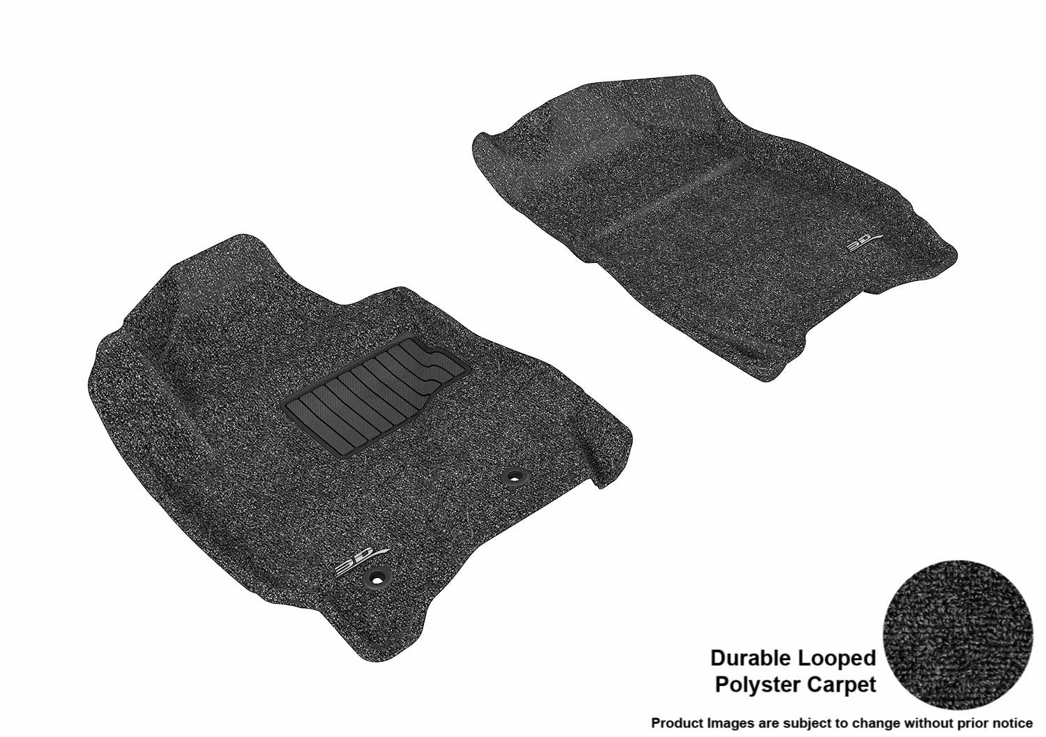 3D MAXpider L1FR03712209 CLASSIC Floor Mat; Black; 2 pc.; Front; [Available While Supplies Last]; 3D MAXpider L1FR03712209