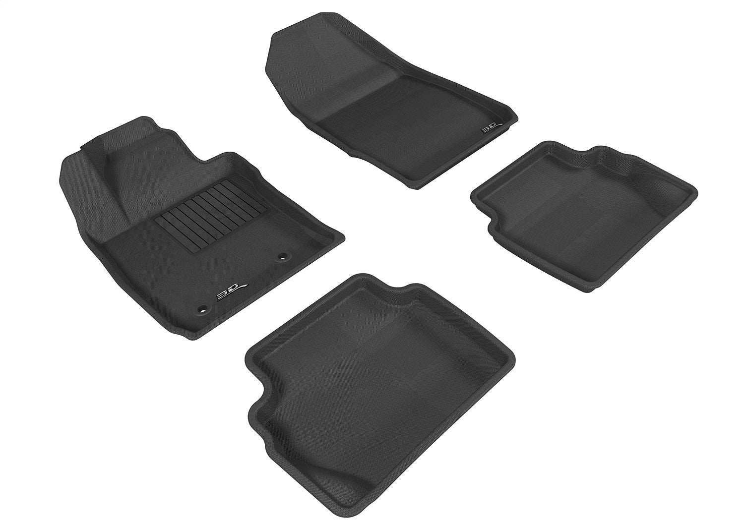 3D MAXpider L1FR08001501 KAGU Floor Mat; Gray; 4 pc.; Front and Rear; [Available While Supplies Last]; 3D MAXpider L1FR08001501
