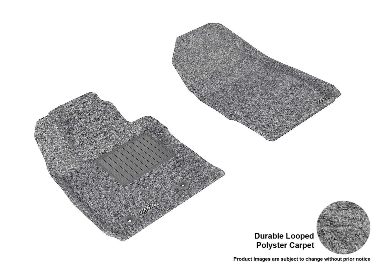 3D MAXpider L1FR08012201 CLASSIC Floor Mat; Gray; 2 pc.; Front; [Available While Supplies Last]; 3D MAXpider L1FR08012201