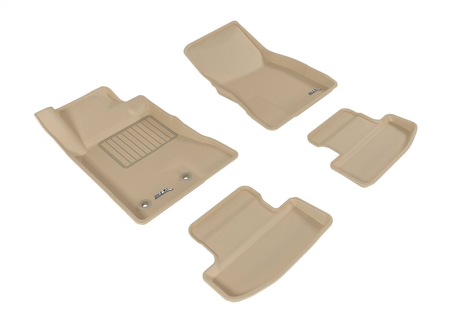 3D MAXpider L1FR08501502 KAGU Floor Mat; Tan; 4 pc.; Front and Rear; 3D MAXpider L1FR08501502