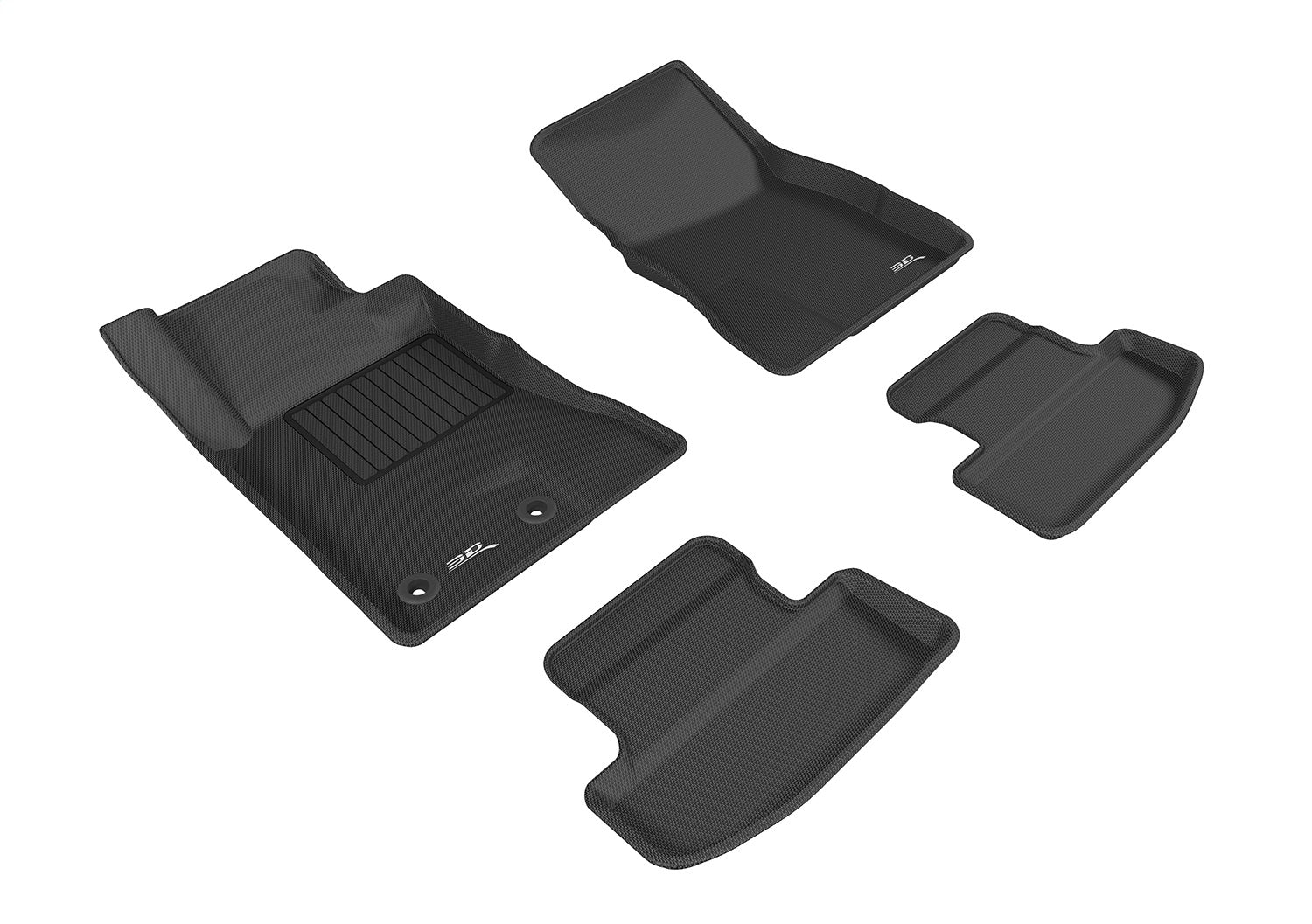 3D MAXpider L1FR08501509 KAGU Floor Mat; Black; 4 pc.; Front and Rear; 3D MAXpider L1FR08501509