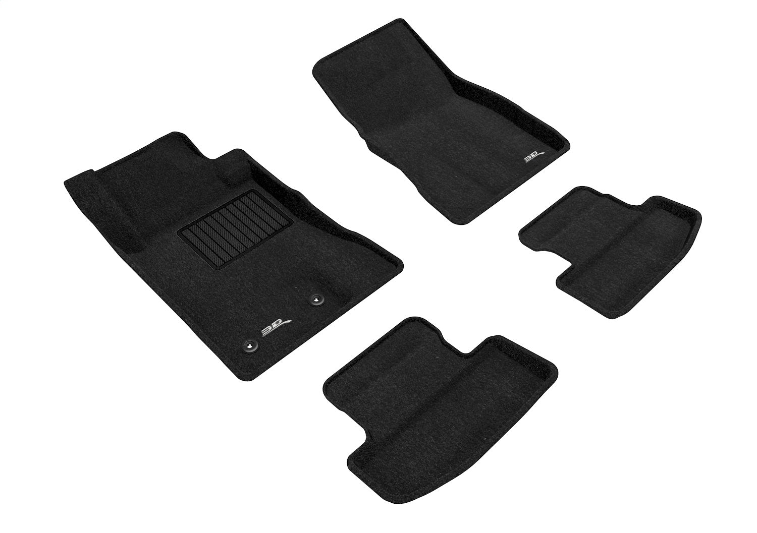 3D MAXpider L1FR08504709 ELEGANT Floor Mat; 4 pc.; Front and Rear; Black; 3D MAXpider L1FR08504709