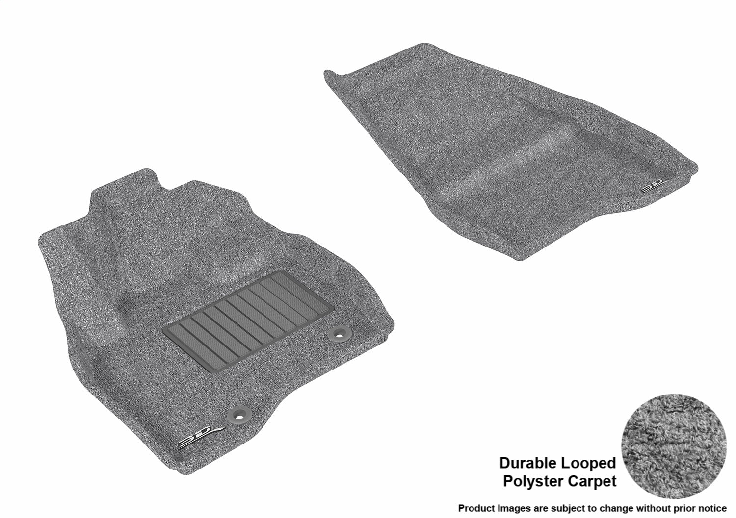 3D MAXpider L1FR09112201 CLASSIC Floor Mat; Gray; 2 pc.; Front; [Available While Supplies Last]; 3D MAXpider L1FR09112201