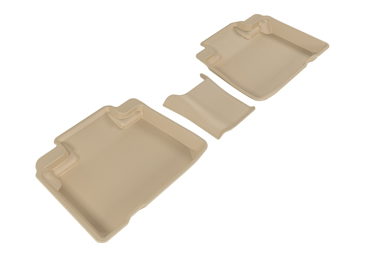 3D MAXpider L1FR09321502 KAGU Floor Mat; Tan; 3 pc.; Rear; w/Center Piece; 3D MAXpider L1FR09321502