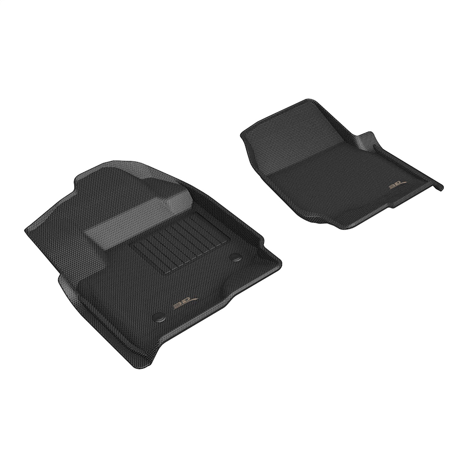 3D MAXpider L1FR10711509 KAGU Floor Mat; Black; 2 pc.; Front; 3D MAXpider L1FR10711509