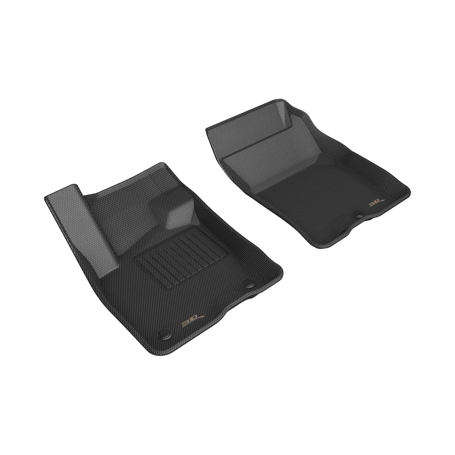 3D MAXpider L1FR14611509 KAGU Floor Mat; Black; 2 pc. Front Row; 3D MAXpider L1FR14611509