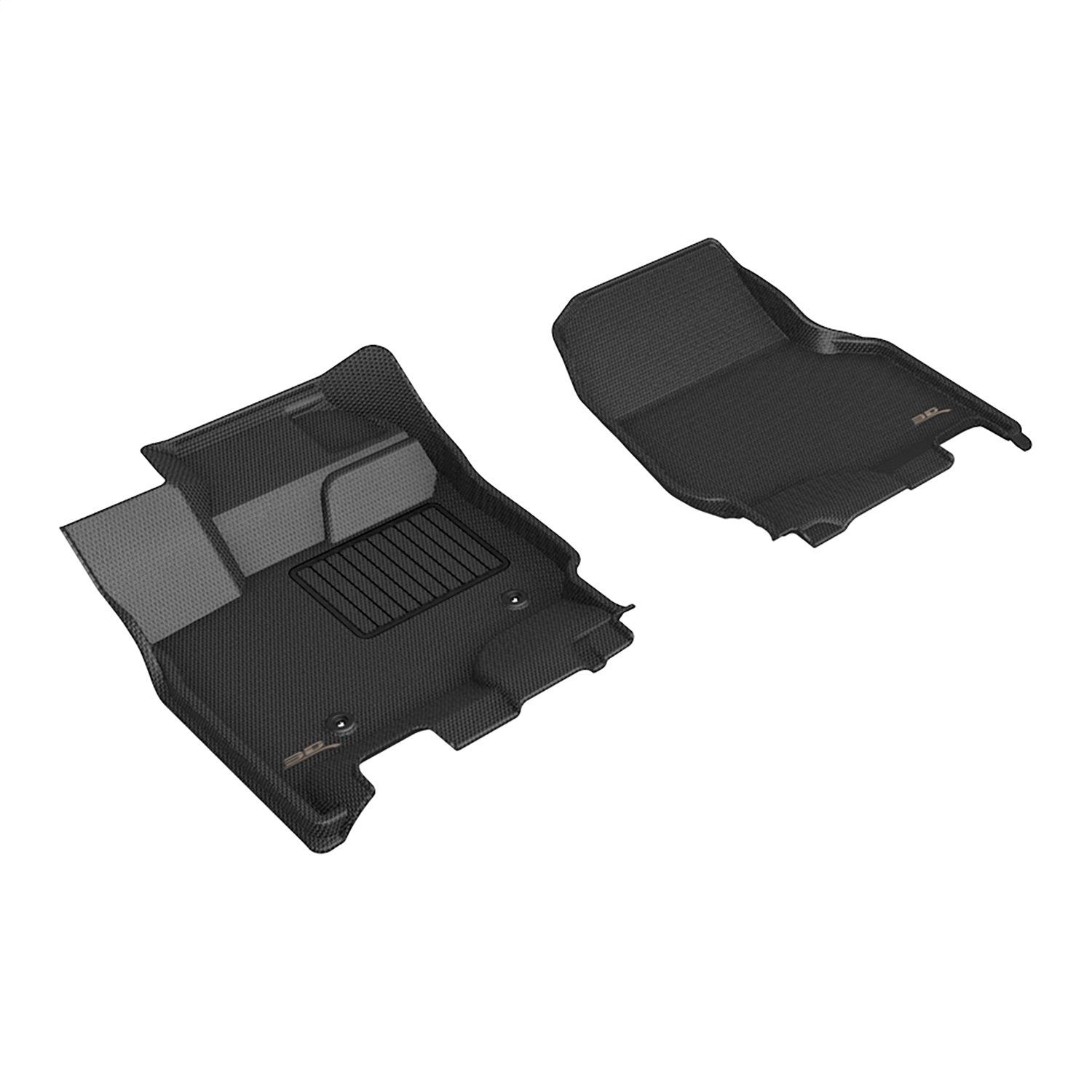 3D MAXpider L1FR16311509 KAGU Floor Mat; Black; 2 pc.; Front Row; 3D MAXpider L1FR16311509