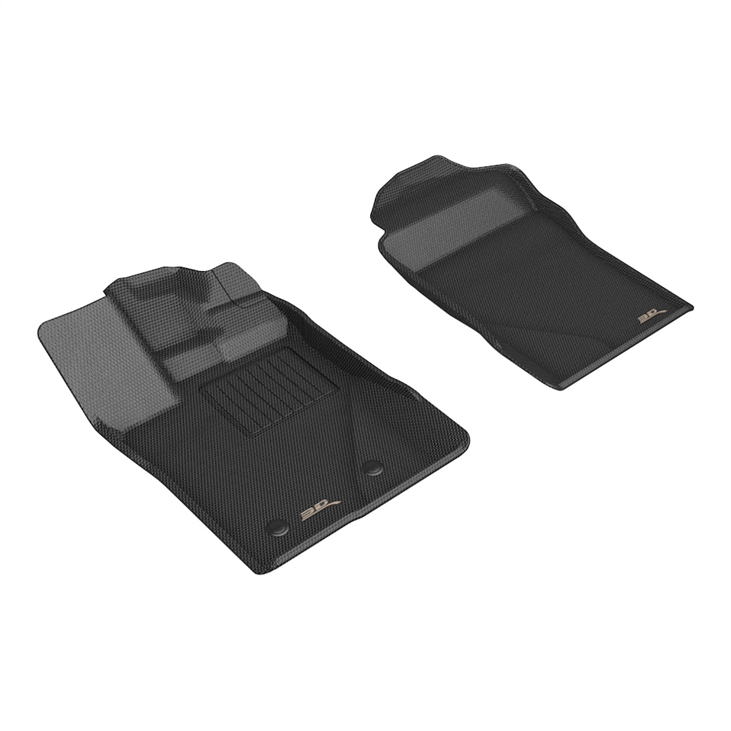3D MAXpider L1FR16411509 KAGU Floor Mat; Black; 2 pc. Front Row; 3D MAXpider L1FR16411509
