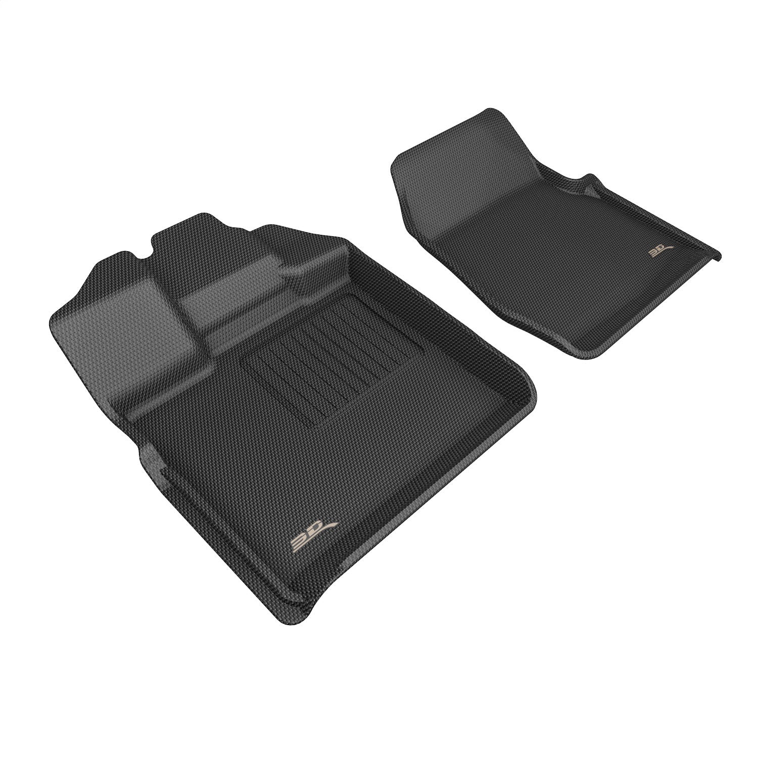 3D MAXpider L1FR18011509 KAGU Floor Mat; Black; 2 pc.; Front Row; 3D MAXpider L1FR18011509