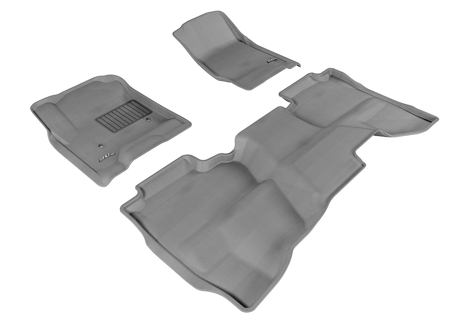 3D MAXpider L1GM01101501 KAGU Floor Mat; Gray; 3 pc.; 2 pc. Front Row; 1 pc. 2nd Row; 3D MAXpider L1GM01101501