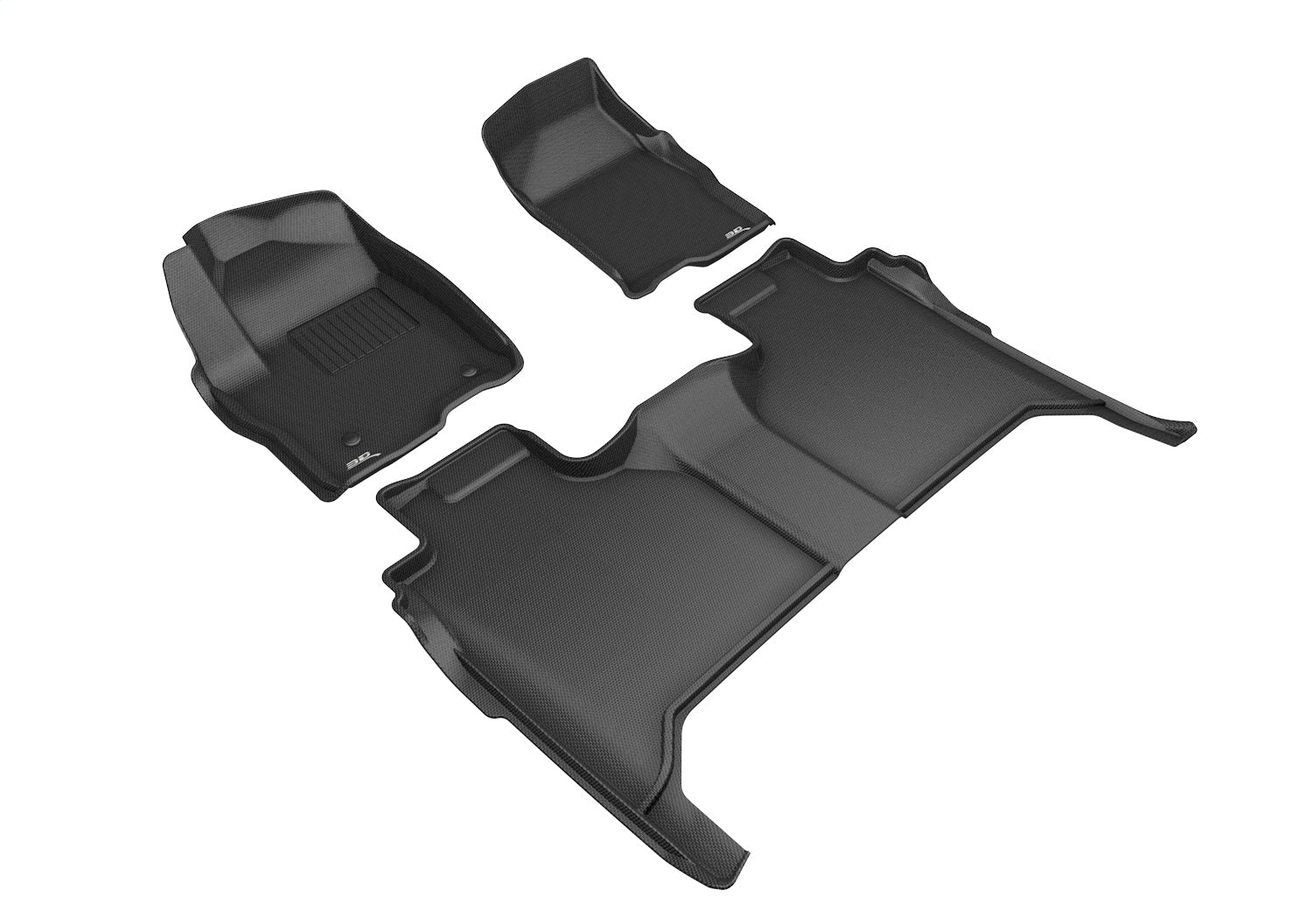 3D MAXpider L1GM02501509 KAGU Floor Mat; Black; 4 pc.; Front and Rear; 3D MAXpider L1GM02501509
