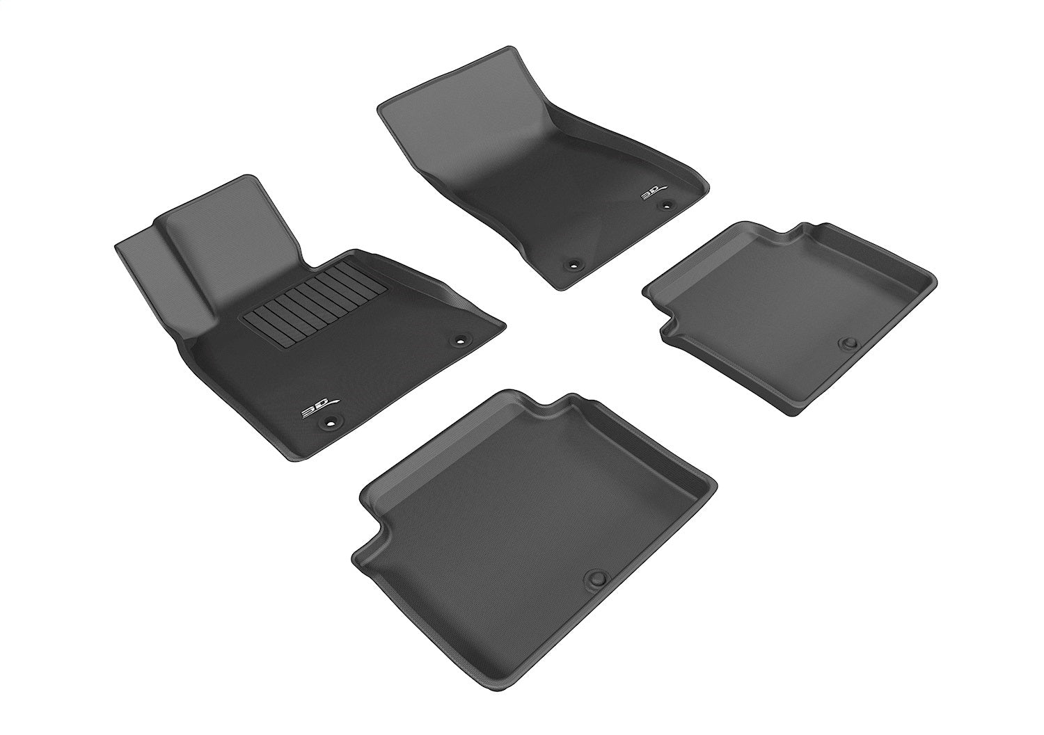 3D MAXpider L1GS00301509 KAGU Floor Mat; Black; 4 pc.; Front and Rear; 3D MAXpider L1GS00301509