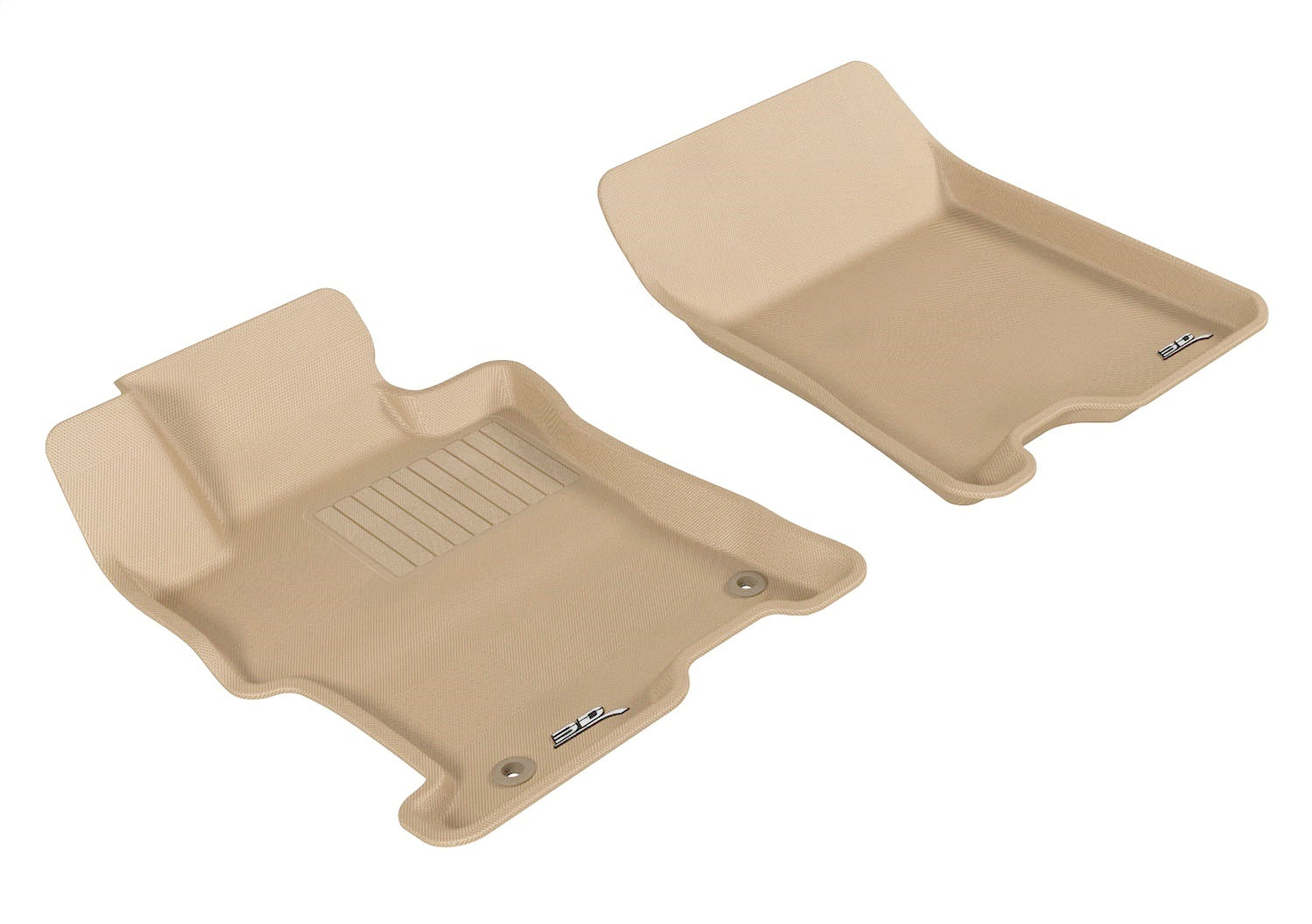 3D MAXpider L1HD00811502 KAGU Floor Mat; Tan; 2 pc.; Front; 3D MAXpider L1HD00811502