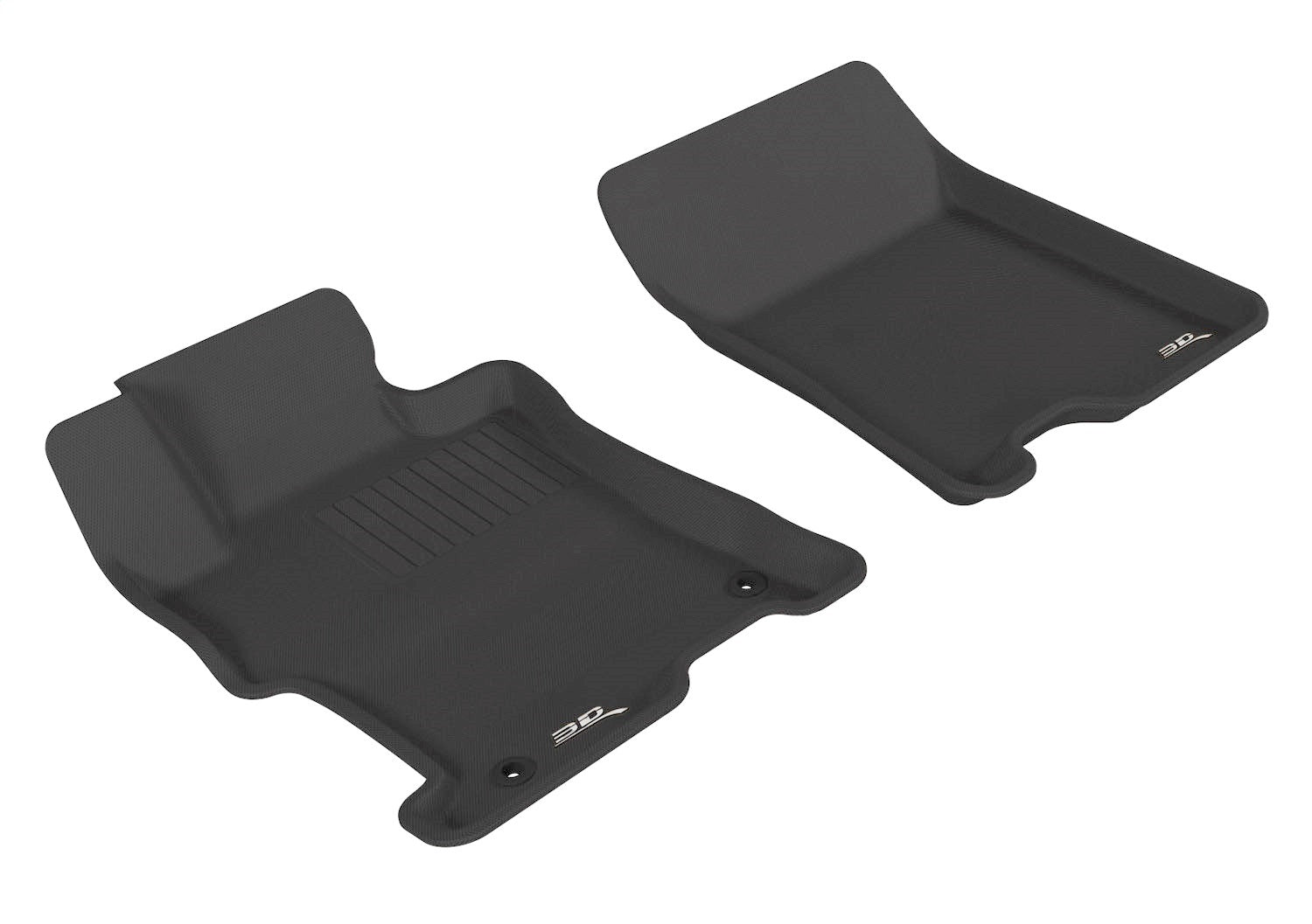 3D MAXpider L1HD00811509 KAGU Floor Mat; Black; 2 pc.; Front; 3D MAXpider L1HD00811509