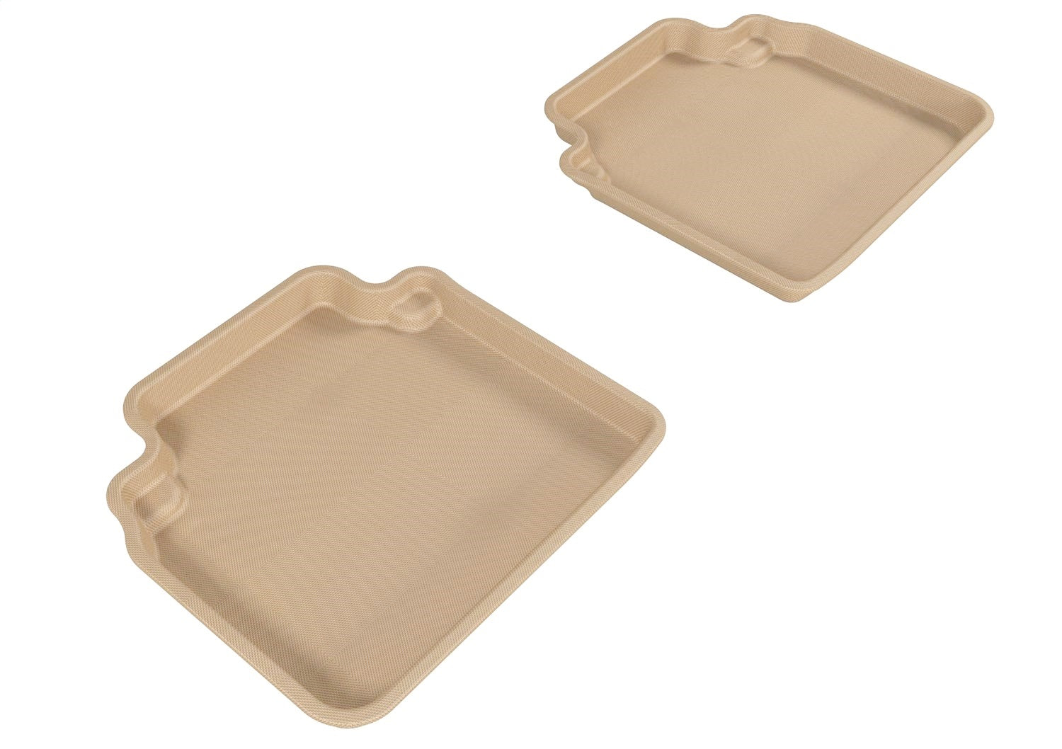 3D MAXpider L1HD00821502 KAGU Floor Mat; Tan; 2 pc.; Rear; 3D MAXpider L1HD00821502