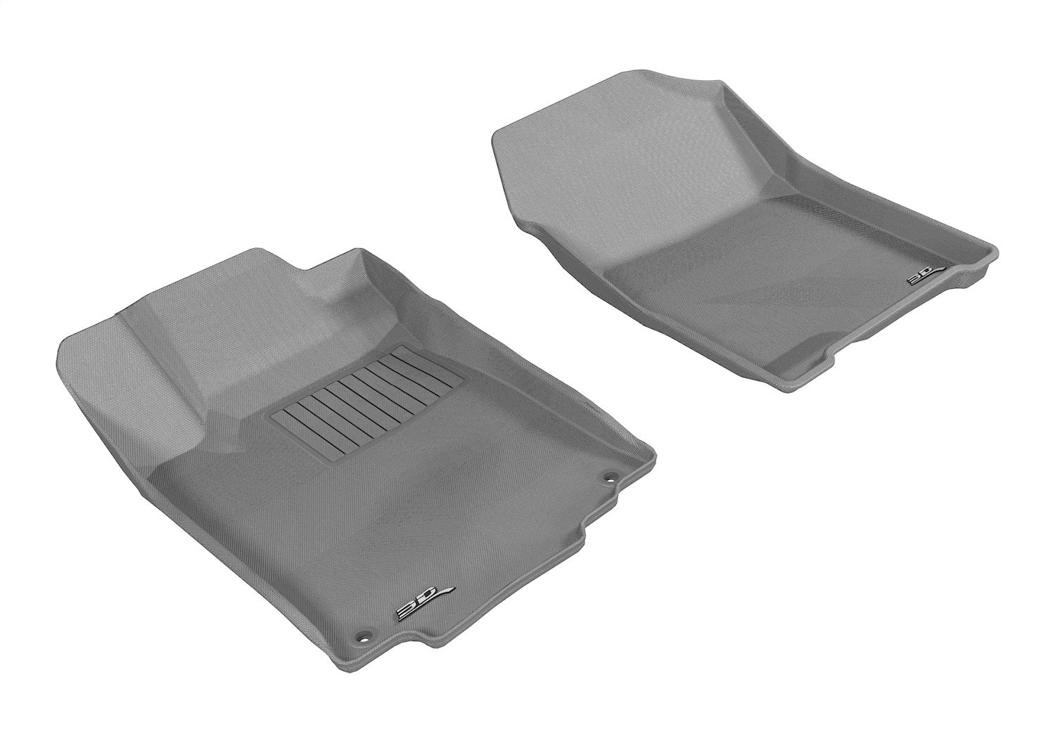 3D MAXpider L1HD04311501 KAGU Floor Mat; Gray; 2 pc.; Front; 3D MAXpider L1HD04311501