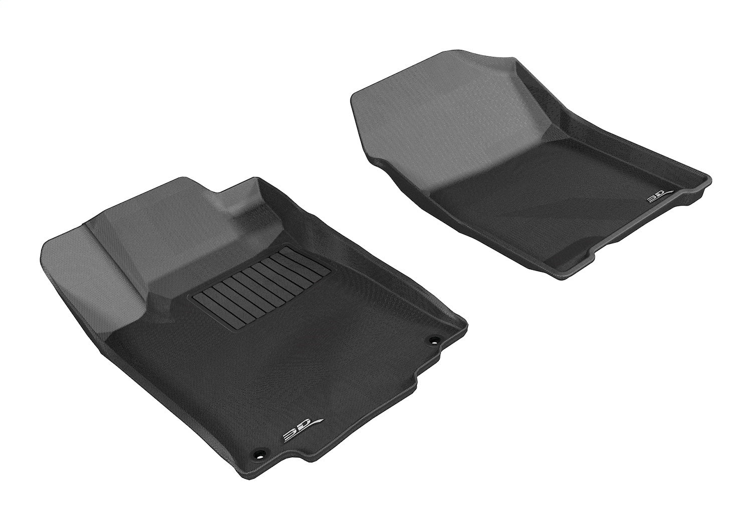 3D MAXpider L1HD04311509 KAGU Floor Mat; Black; 2 pc.; Front; 3D MAXpider L1HD04311509