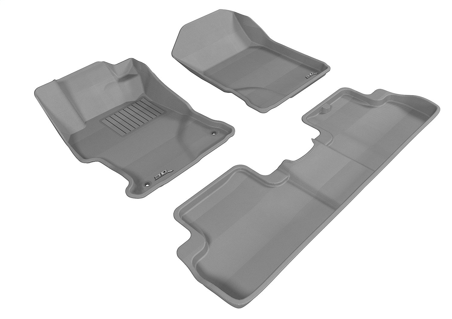 3D MAXpider L1HD04501501 KAGU Floor Mat; Gray; 3 pc.; 2 pc. Front Row; 1 pc. Rear; 3D MAXpider L1HD04501501