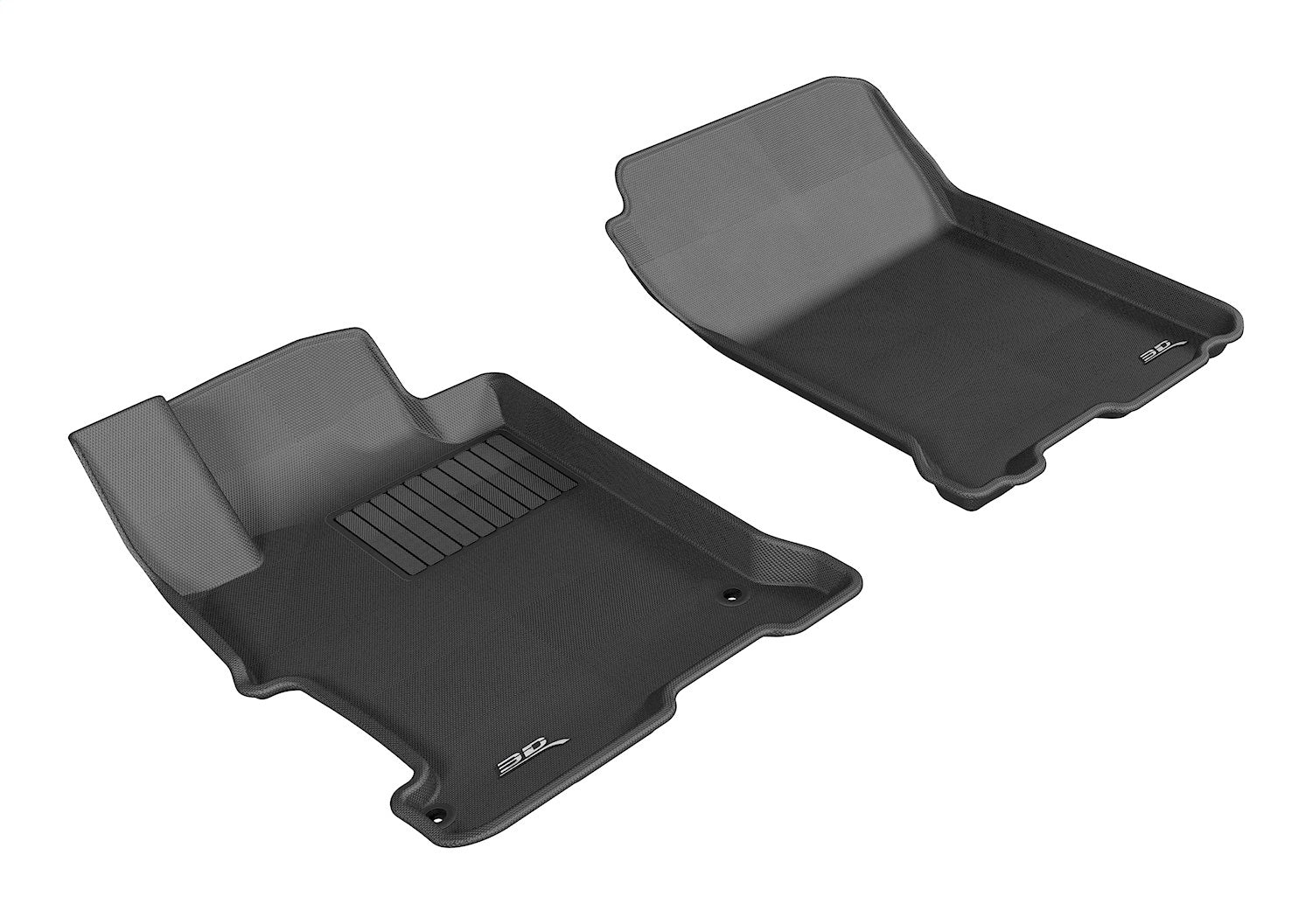 3D MAXpider L1HD04811509 KAGU Floor Mat; Black; 2 pc.; Front; 3D MAXpider L1HD04811509