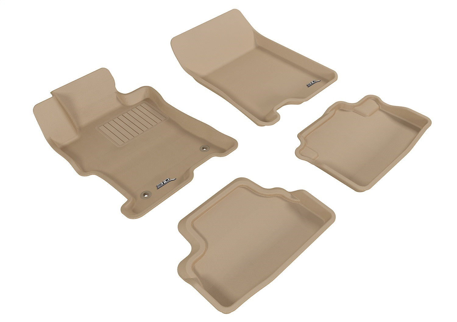 3D MAXpider L1HD05901502 KAGU Floor Mat; Tan; 4 pc.; Front and Rear; 3D MAXpider L1HD05901502