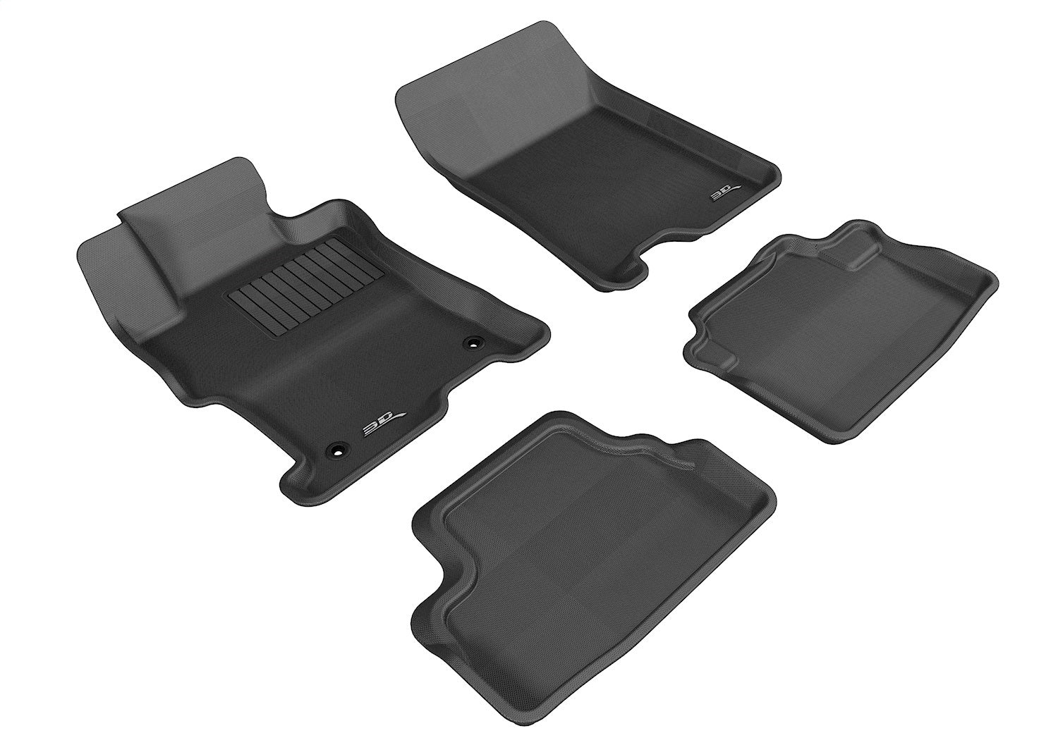 3D MAXpider L1HD05901509 KAGU Floor Mat; Black; 4 pc.; Front and Rear; 3D MAXpider L1HD05901509