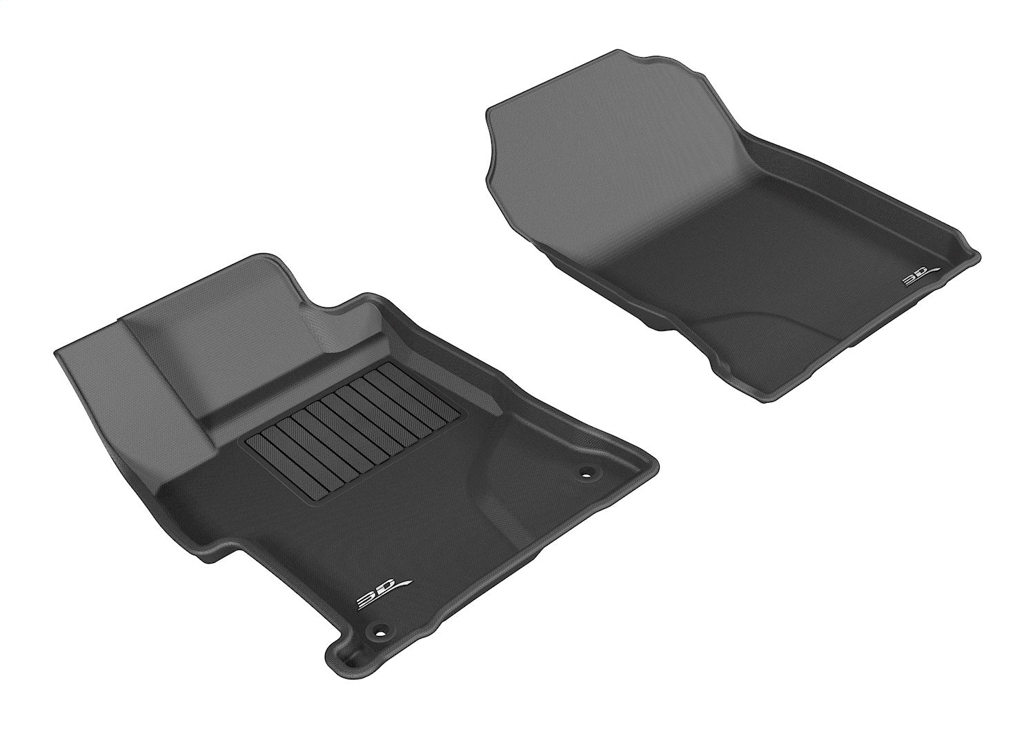 3D MAXpider L1HD06311509 KAGU Floor Mat; Black; 2 pc.; Front; 3D MAXpider L1HD06311509