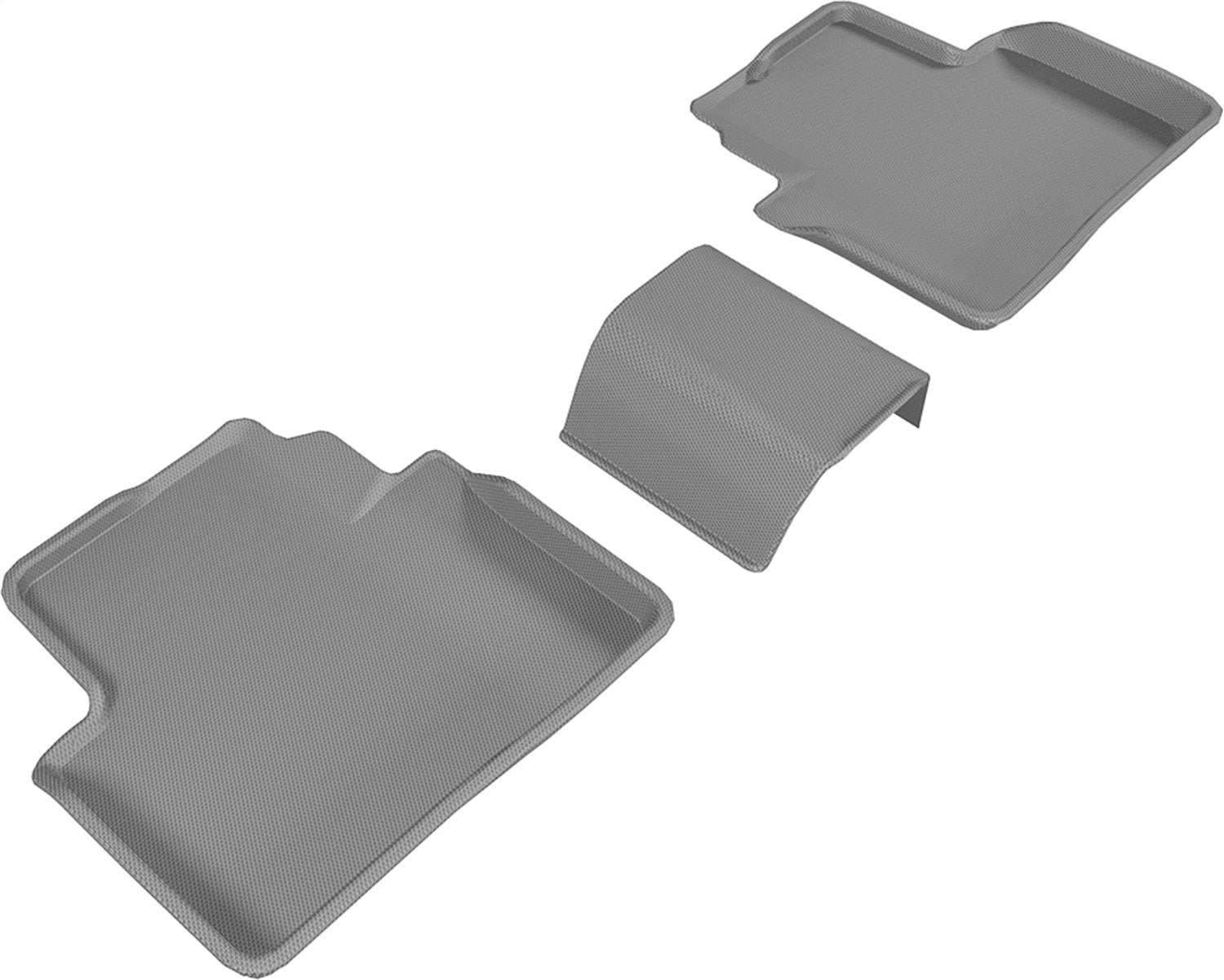 3D MAXpider L1HD07421501 KAGU Floor Mat; Gray; 3 pc.; Rear; 3D MAXpider L1HD07421501