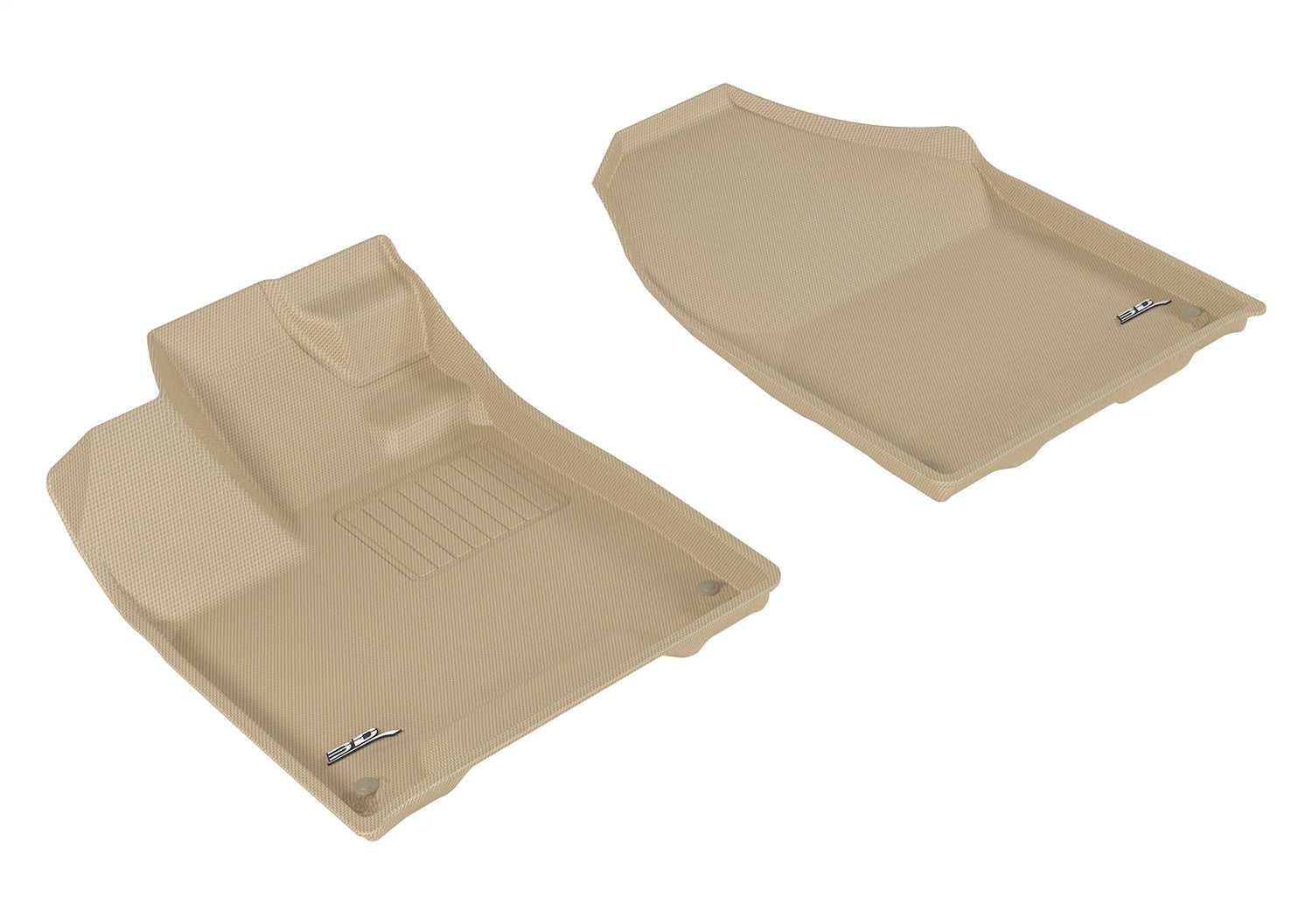 3D MAXpider L1HD08311502 KAGU Floor Mat; Tan; 2 pc.; Front; 3D MAXpider L1HD08311502