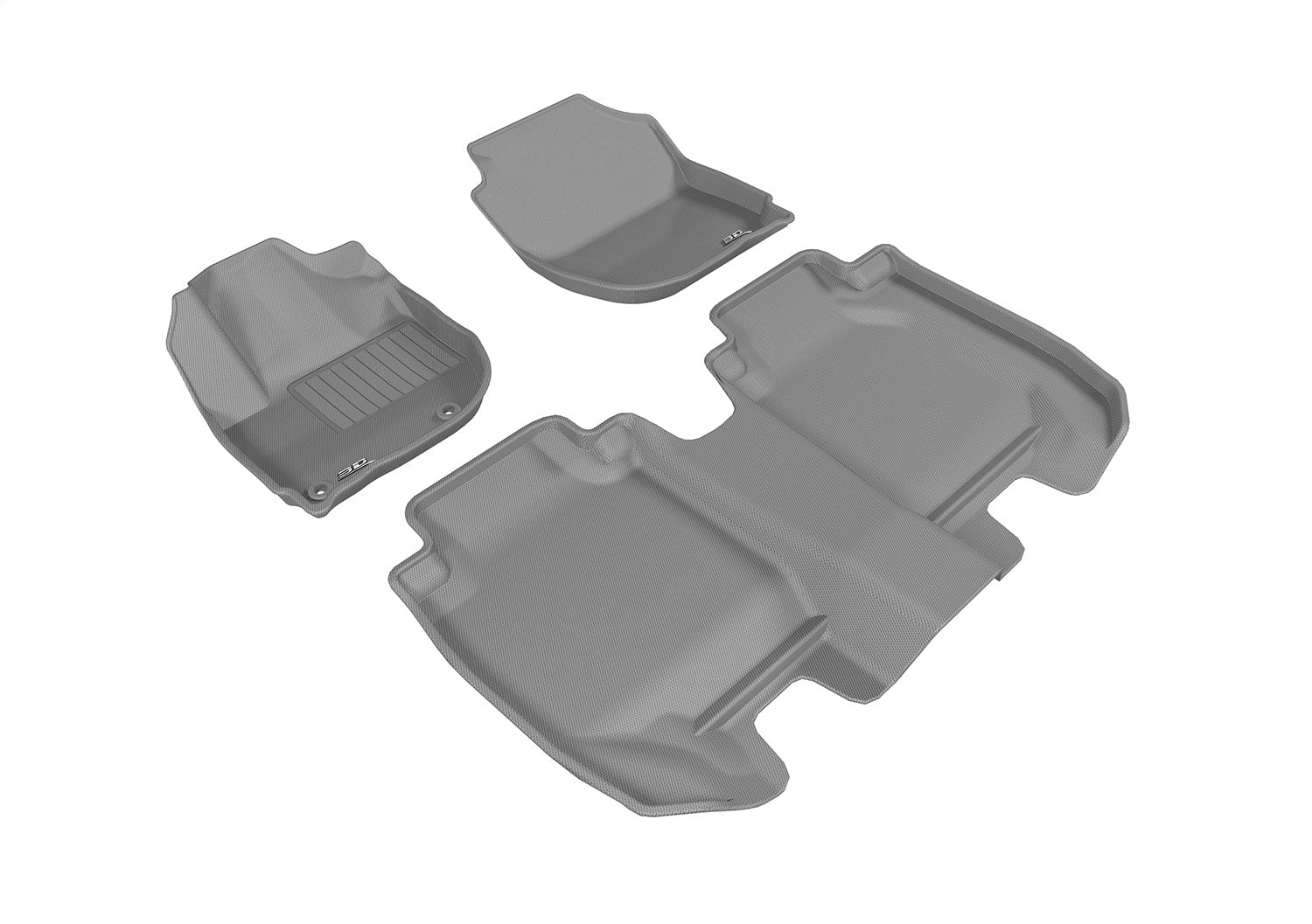 3D MAXpider L1HD08501501 KAGU Floor Mat; Gray; 3 pc.; 2 pc. Front Row; 1 pc. Rear Row; 3D MAXpider L1HD08501501