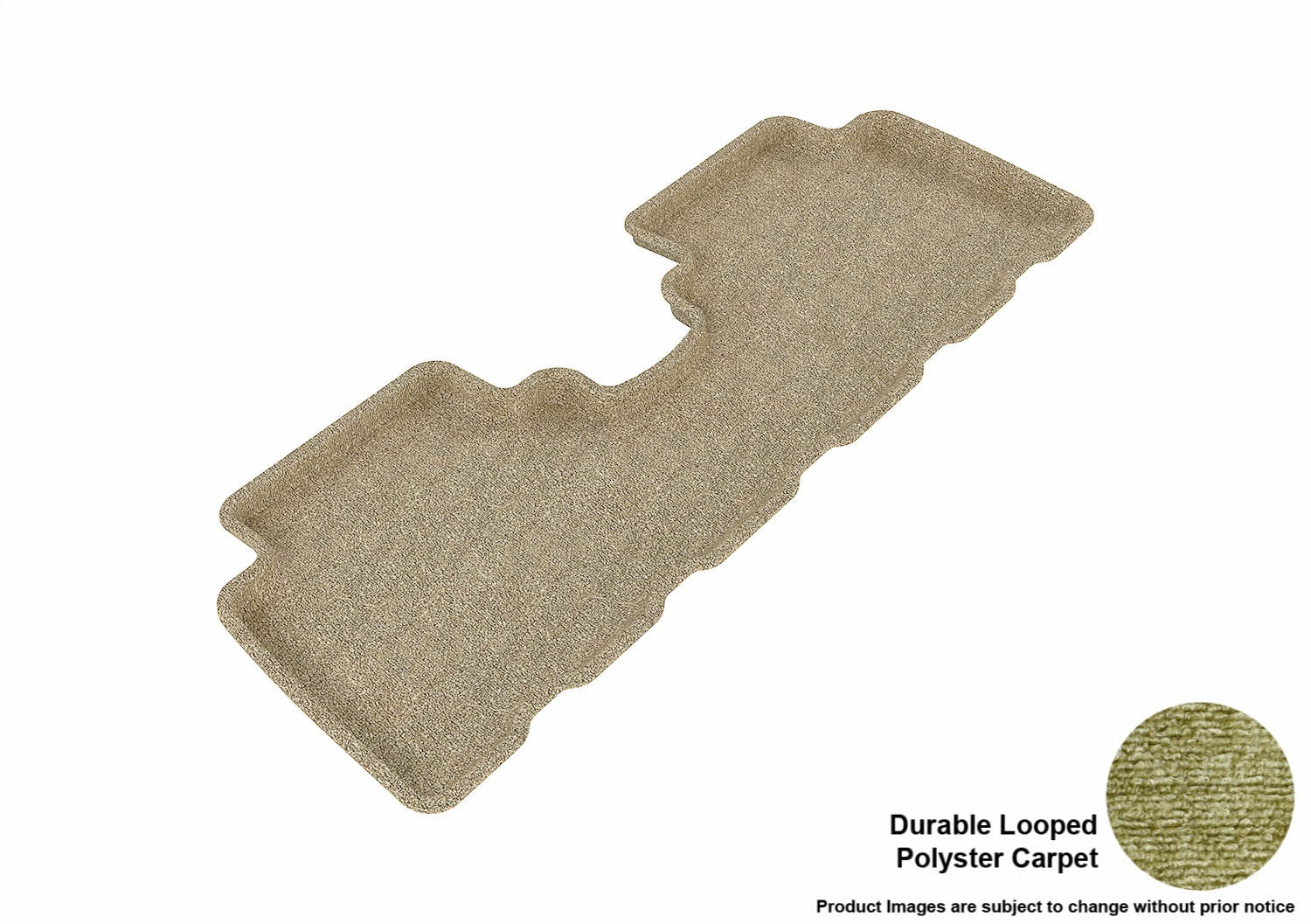 3D MAXpider L1HY00222202 CLASSIC Floor Mat; Tan; 1 pc.; 2nd Row; Rear; [Available While Supplies Last]; 3D MAXpider L1HY00222202