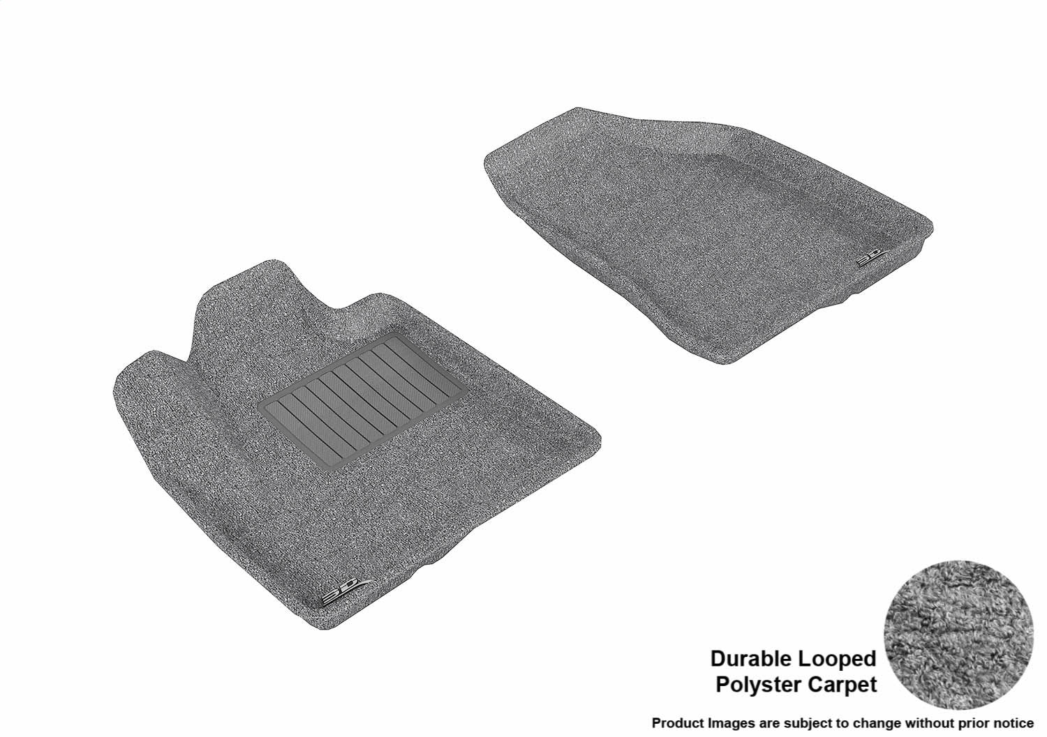 3D MAXpider L1HY00512201 CLASSIC Floor Mat; Gray; 2 pc.; Front; [Available While Supplies Last]; 3D MAXpider L1HY00512201