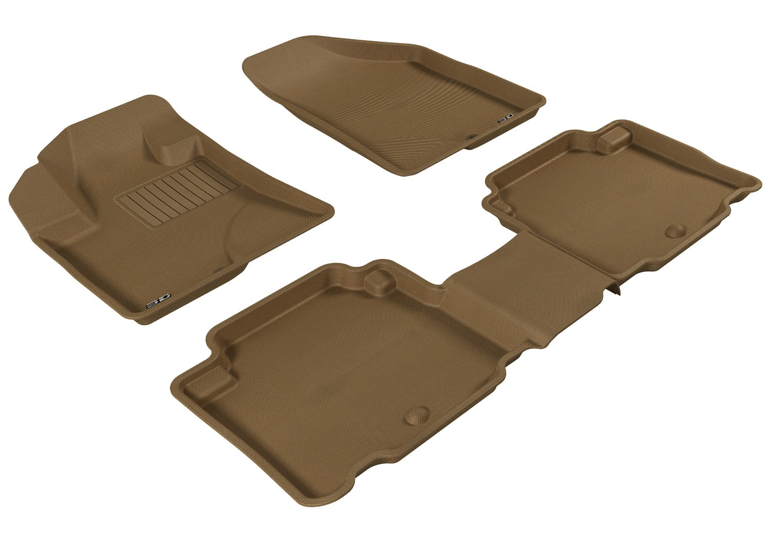 3D MAXpider L1HY00801502 KAGU Floor Mat; Tan; 4 pc.; Front and Rear; [Available While Supplies Last]; 3D MAXpider L1HY00801502