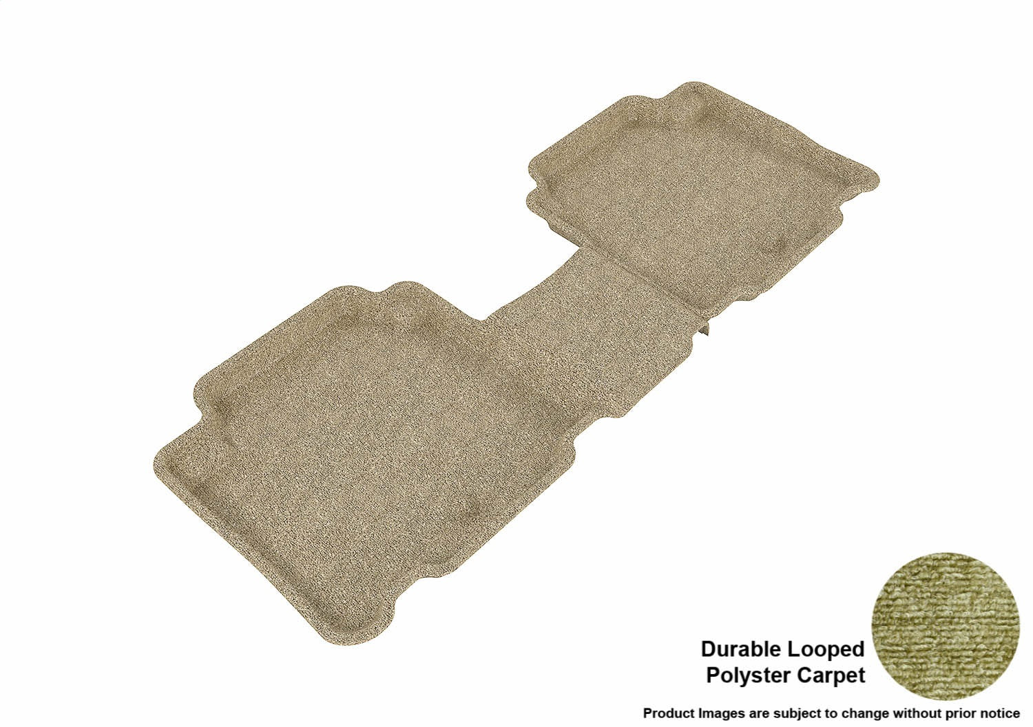 3D MAXpider L1HY00822202 CLASSIC Floor Mat; Tan; 2 pc.; Rear; [Available While Supplies Last]; 3D MAXpider L1HY00822202