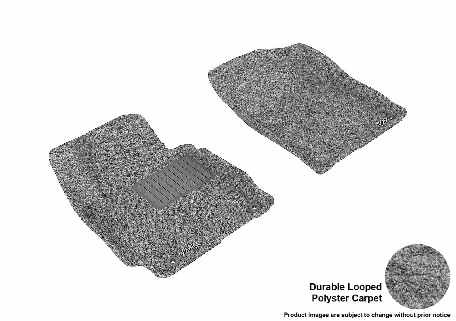 3D MAXpider L1HY02112201 CLASSIC Floor Mat; Gray; 2 pc.; Front; [Available While Supplies Last]; 3D MAXpider L1HY02112201