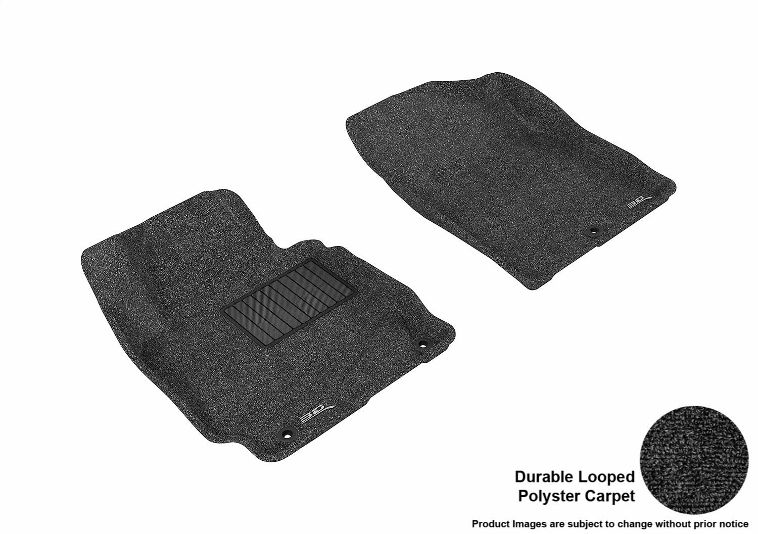 3D MAXpider L1HY02112209 CLASSIC Floor Mat; Black; 2 pc.; Front; [Available While Supplies Last]; 3D MAXpider L1HY02112209