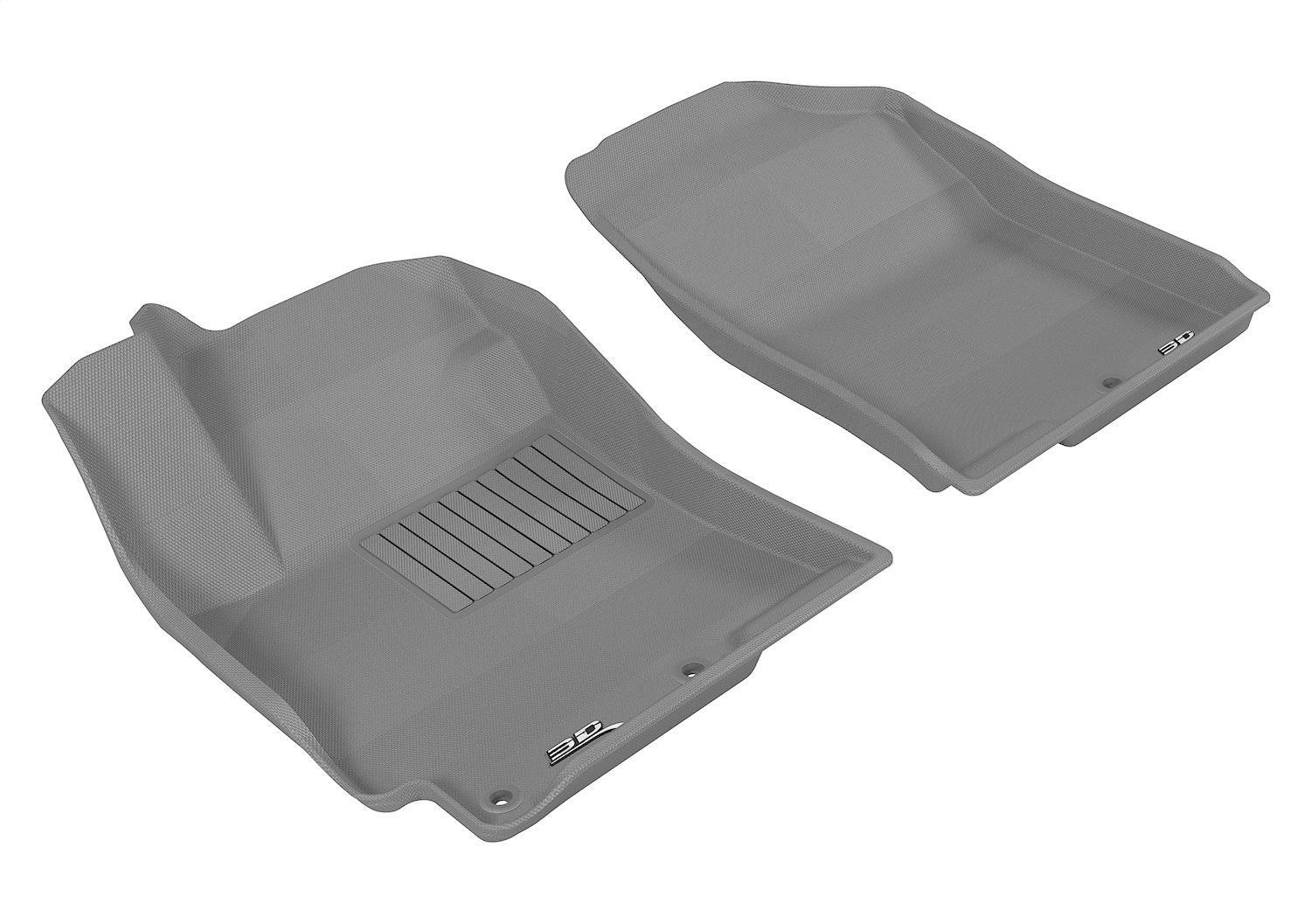 3D MAXpider L1HY02211501 KAGU Floor Mat; Gray; 2 pc.; Front; 3D MAXpider L1HY02211501