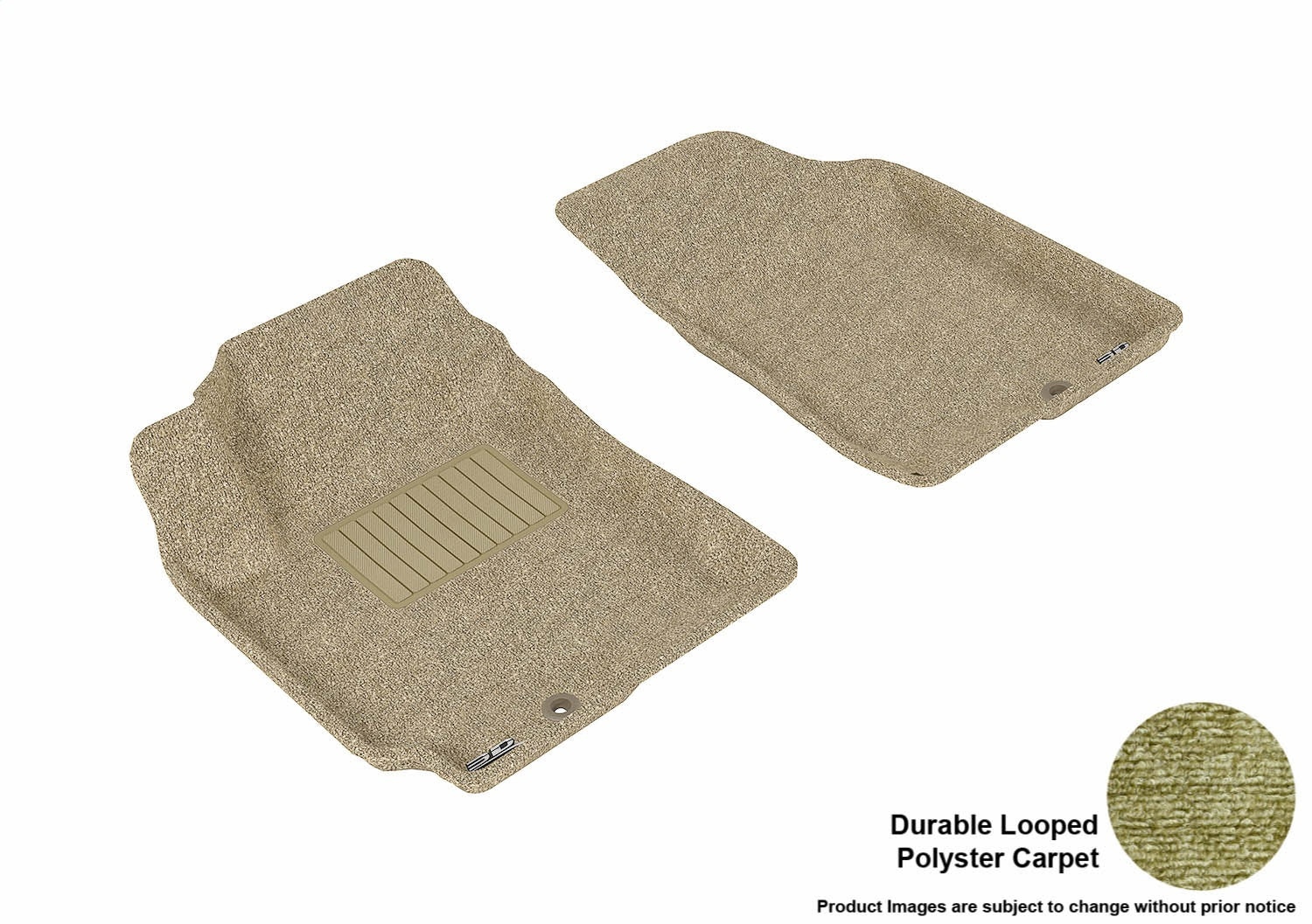 3D MAXpider L1HY02912202 CLASSIC Floor Mat; Tan; 2 pc.; Front; [Available While Supplies Last]; 3D MAXpider L1HY02912202