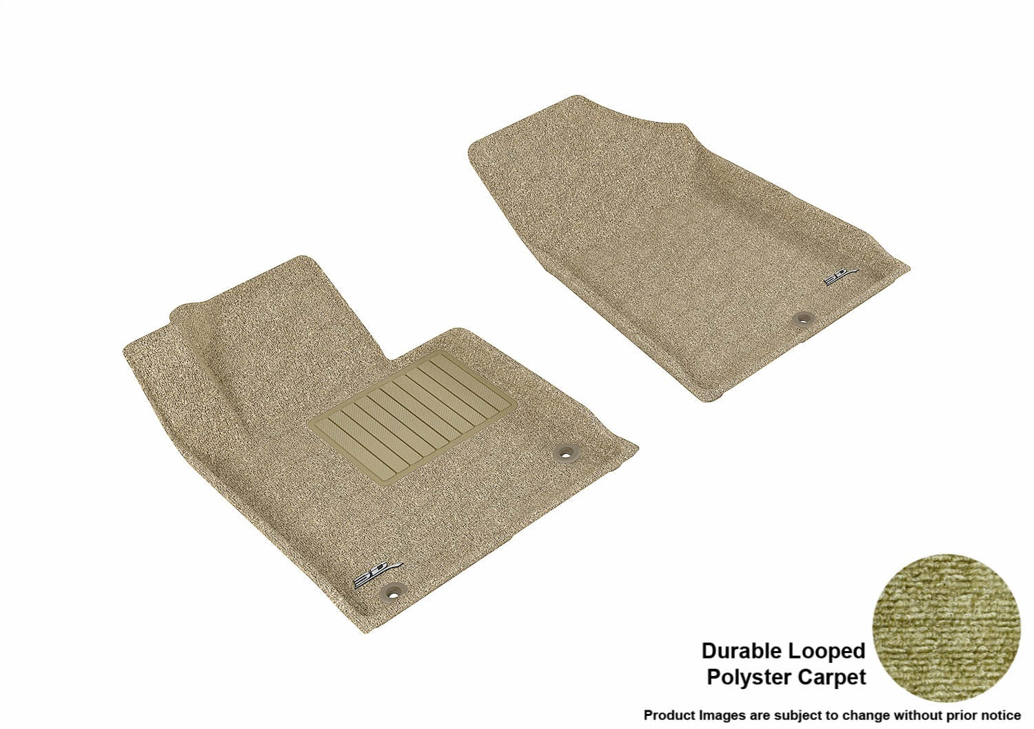 3D MAXpider L1HY05112202 CLASSIC Floor Mat; Tan; 2 pc.; Front; 3D MAXpider L1HY05112202