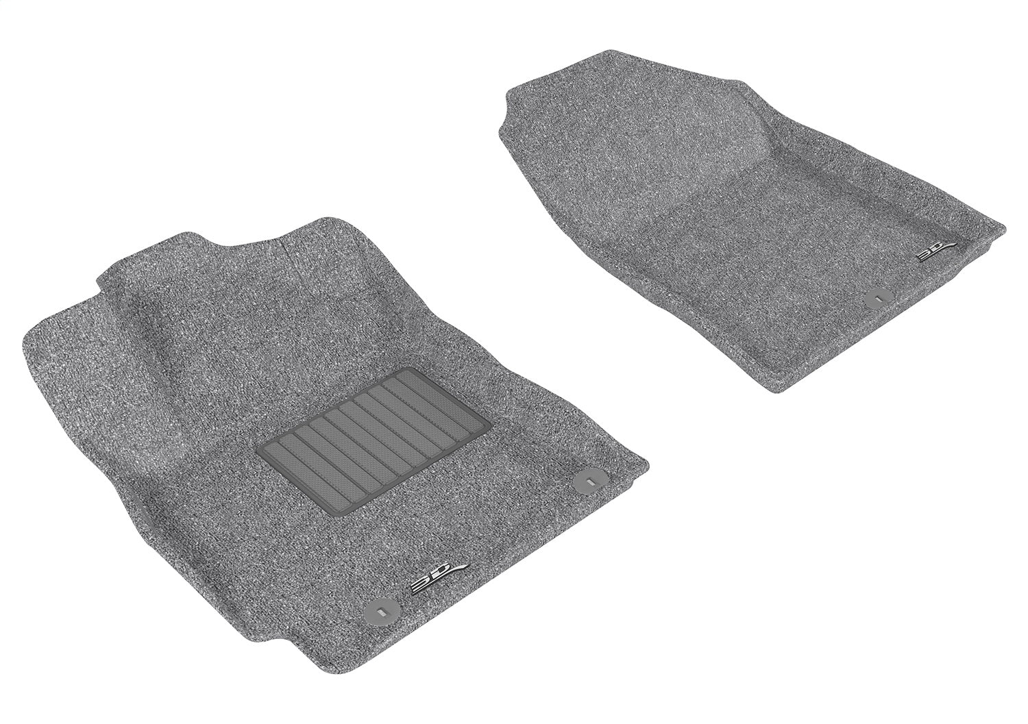3D MAXpider L1HY07112201 CLASSIC Floor Mat; Gray; 2 pc.; Front; [Available While Supplies Last]; 3D MAXpider L1HY07112201