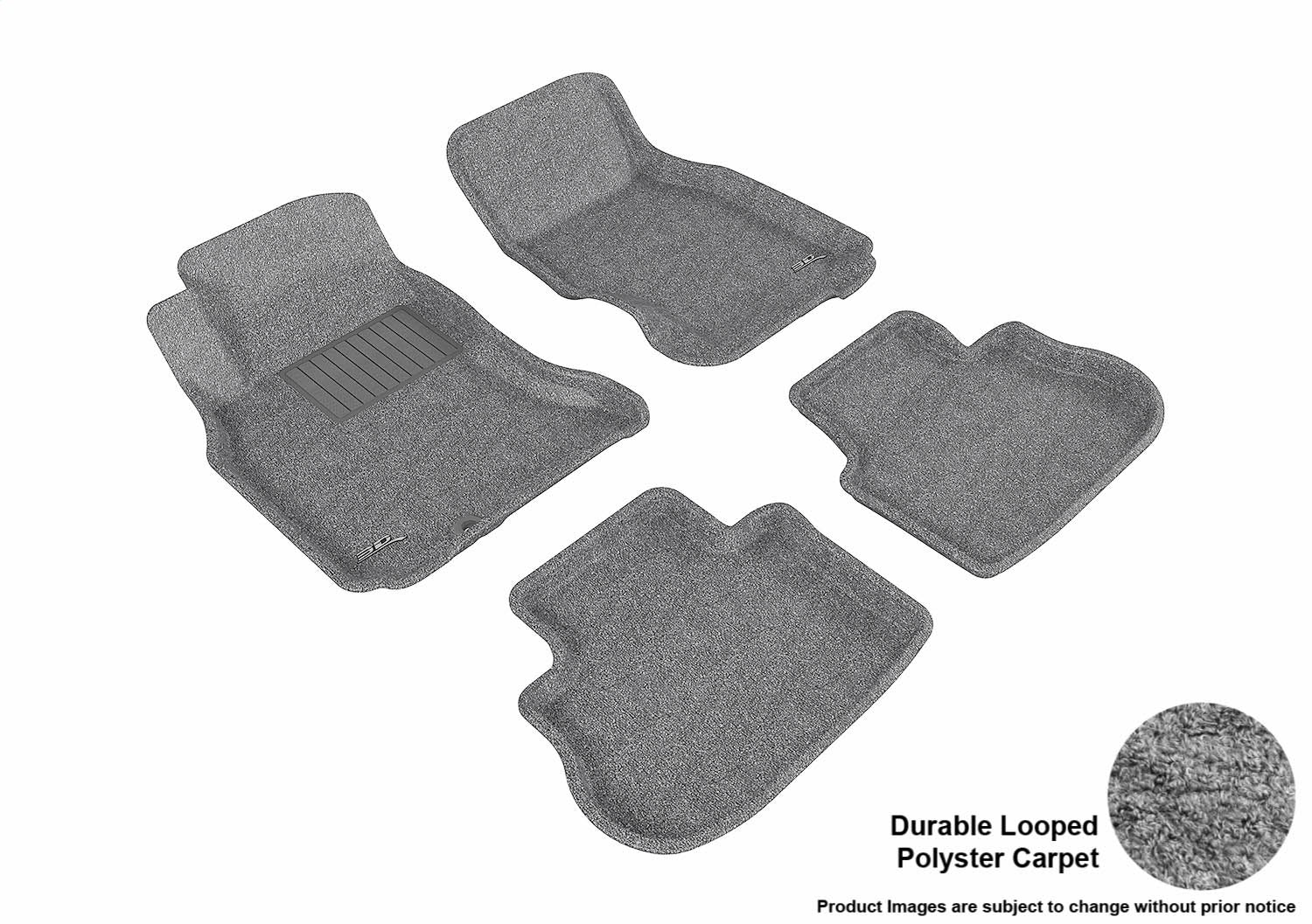 3D MAXpider L1IN00002201 CLASSIC Floor Mat; Gray; 4 pc.; Front and Rear; [Available While Supplies Last]; 3D MAXpider L1IN00002201