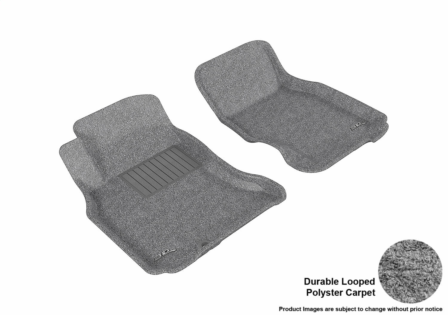 3D MAXpider L1IN00012201 CLASSIC Floor Mat; Gray; 2 pc.; Front; [Available While Supplies Last]; 3D MAXpider L1IN00012201